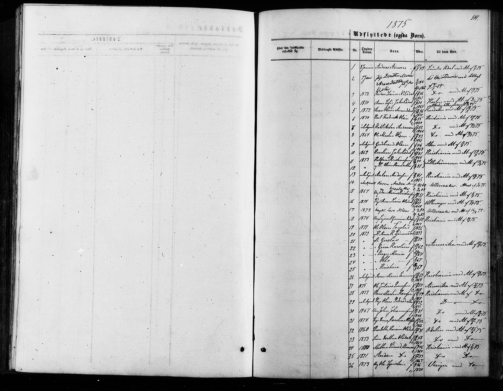 Nes prestekontor Kirkebøker, SAO/A-10410/F/Fa/L0009: Parish register (official) no. I 9, 1875-1882, p. 541