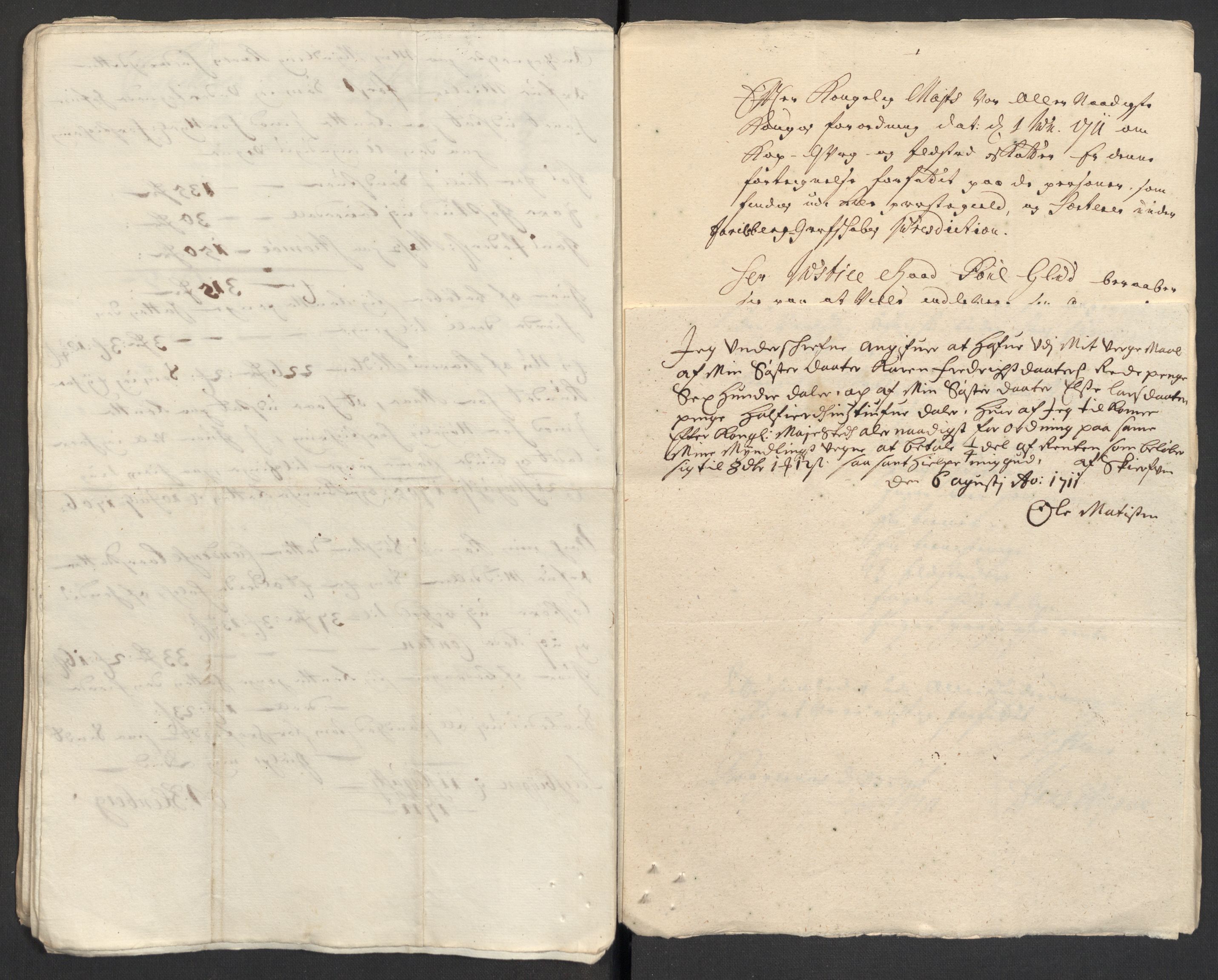 Rentekammeret inntil 1814, Reviderte regnskaper, Fogderegnskap, RA/EA-4092/R32/L1876: Fogderegnskap Jarlsberg grevskap, 1711, p. 340