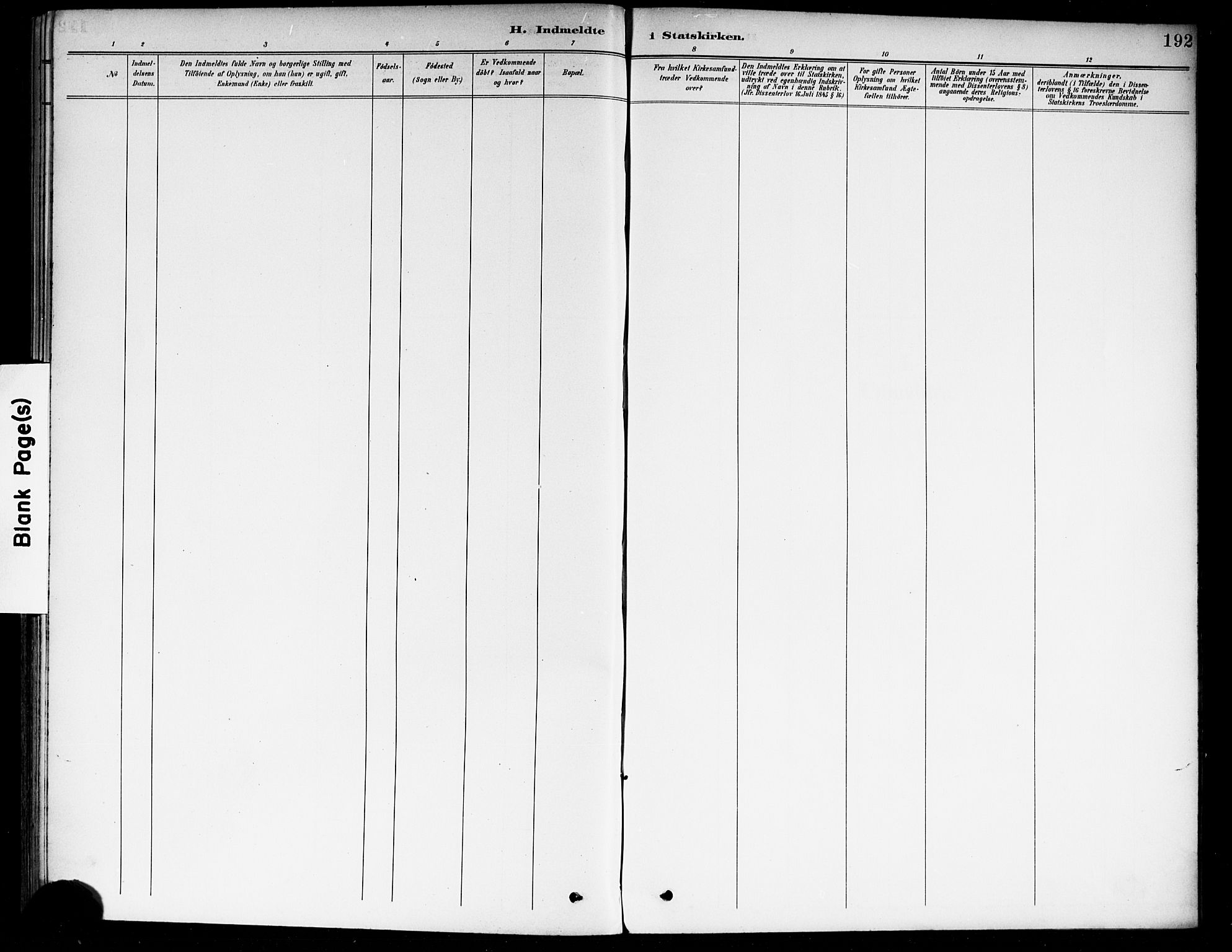 Fet prestekontor Kirkebøker, AV/SAO-A-10370a/F/Fa/L0015: Parish register (official) no. I 15, 1892-1904, p. 192