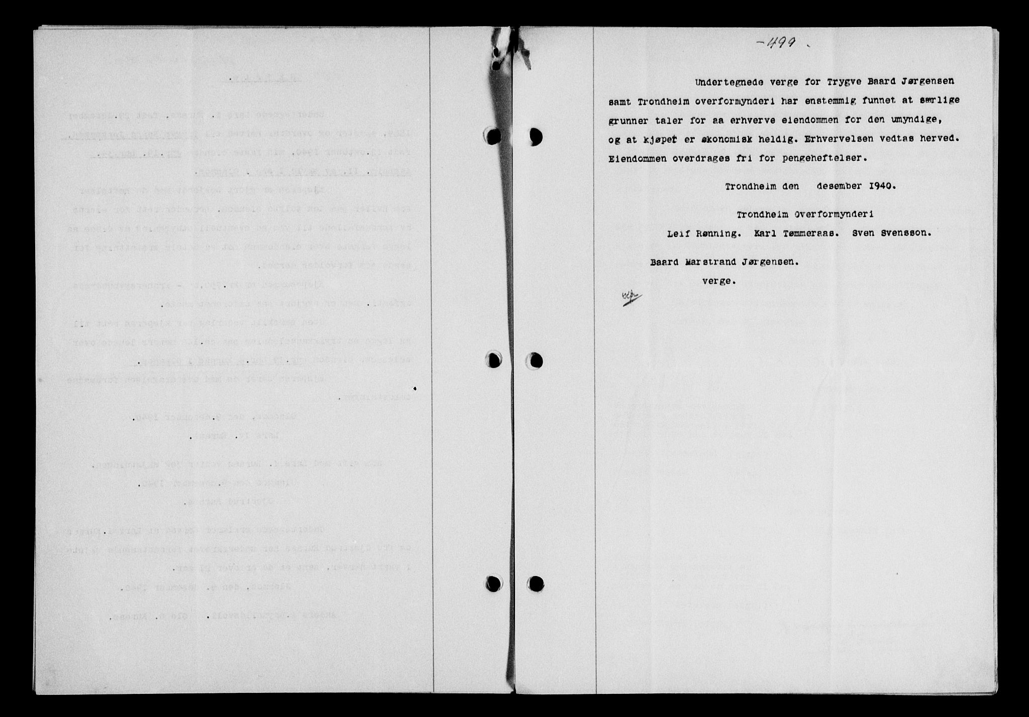 Gauldal sorenskriveri, SAT/A-0014/1/2/2C/L0052: Mortgage book no. 57, 1940-1941, Diary no: : 1150/1940