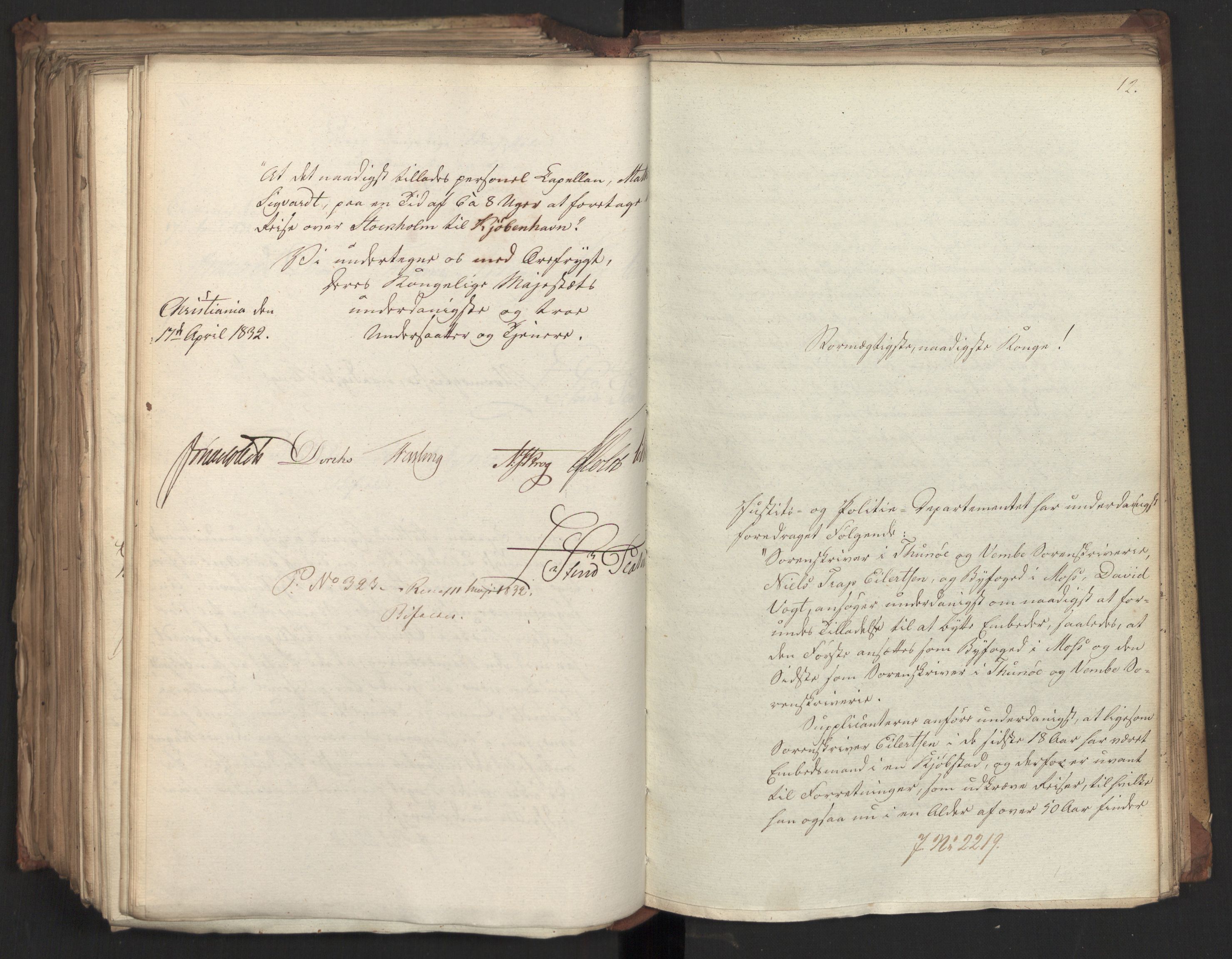 Statsrådsavdelingen i Stockholm, AV/RA-S-1003/D/Da/L0077: Regjeringsinnstillinger nr. 2100-2259, 1832, p. 450