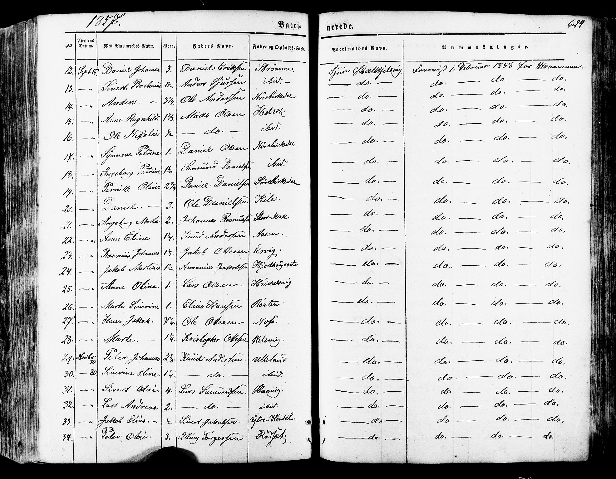 Ministerialprotokoller, klokkerbøker og fødselsregistre - Møre og Romsdal, SAT/A-1454/511/L0140: Parish register (official) no. 511A07, 1851-1878, p. 624