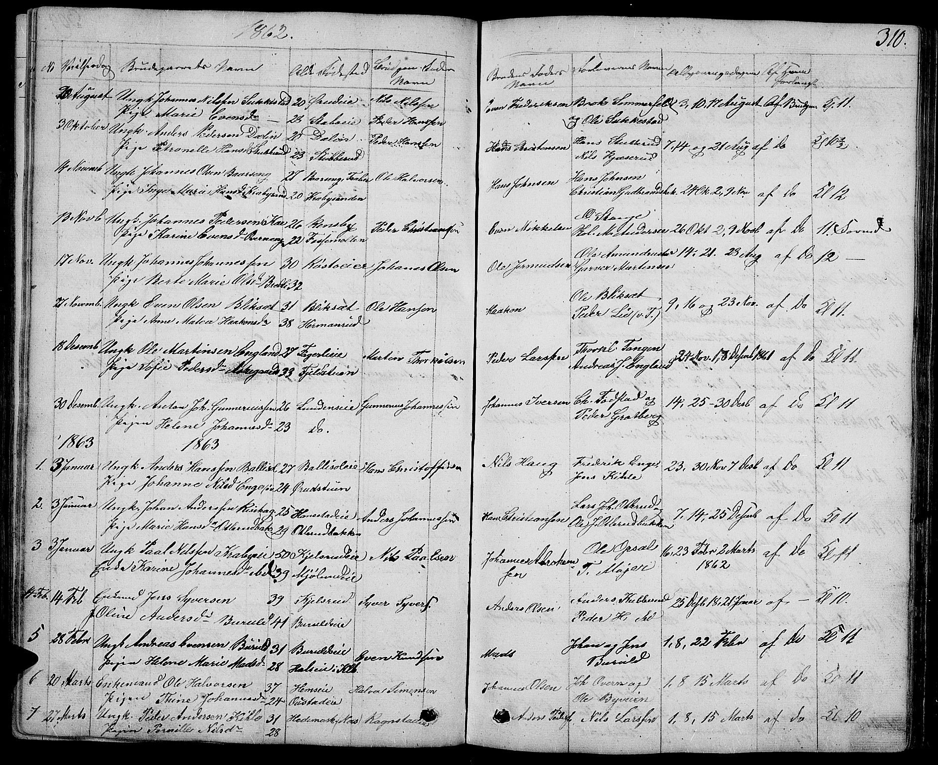 Østre Toten prestekontor, AV/SAH-PREST-104/H/Ha/Hab/L0004: Parish register (copy) no. 4, 1858-1886, p. 310