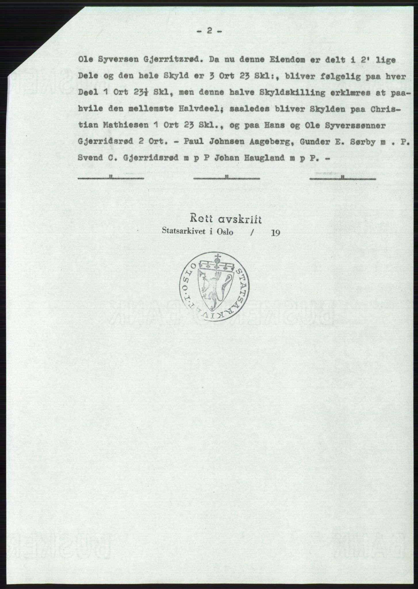 Statsarkivet i Oslo, SAO/A-10621/Z/Zd/L0033: Avskrifter, j.nr 15-2287/1974, 1974, p. 287