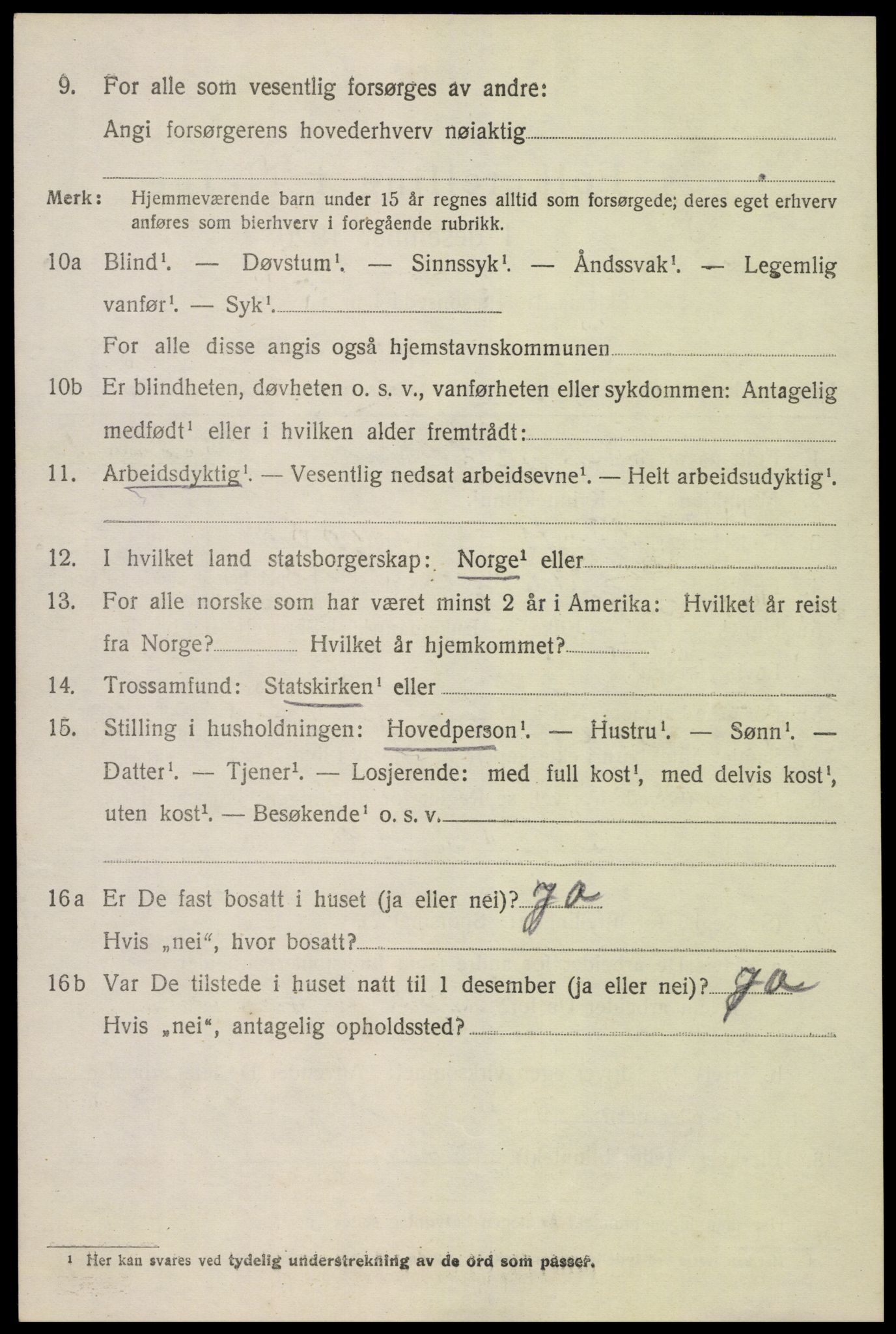 SAK, 1920 census for Hisøy, 1920, p. 2531