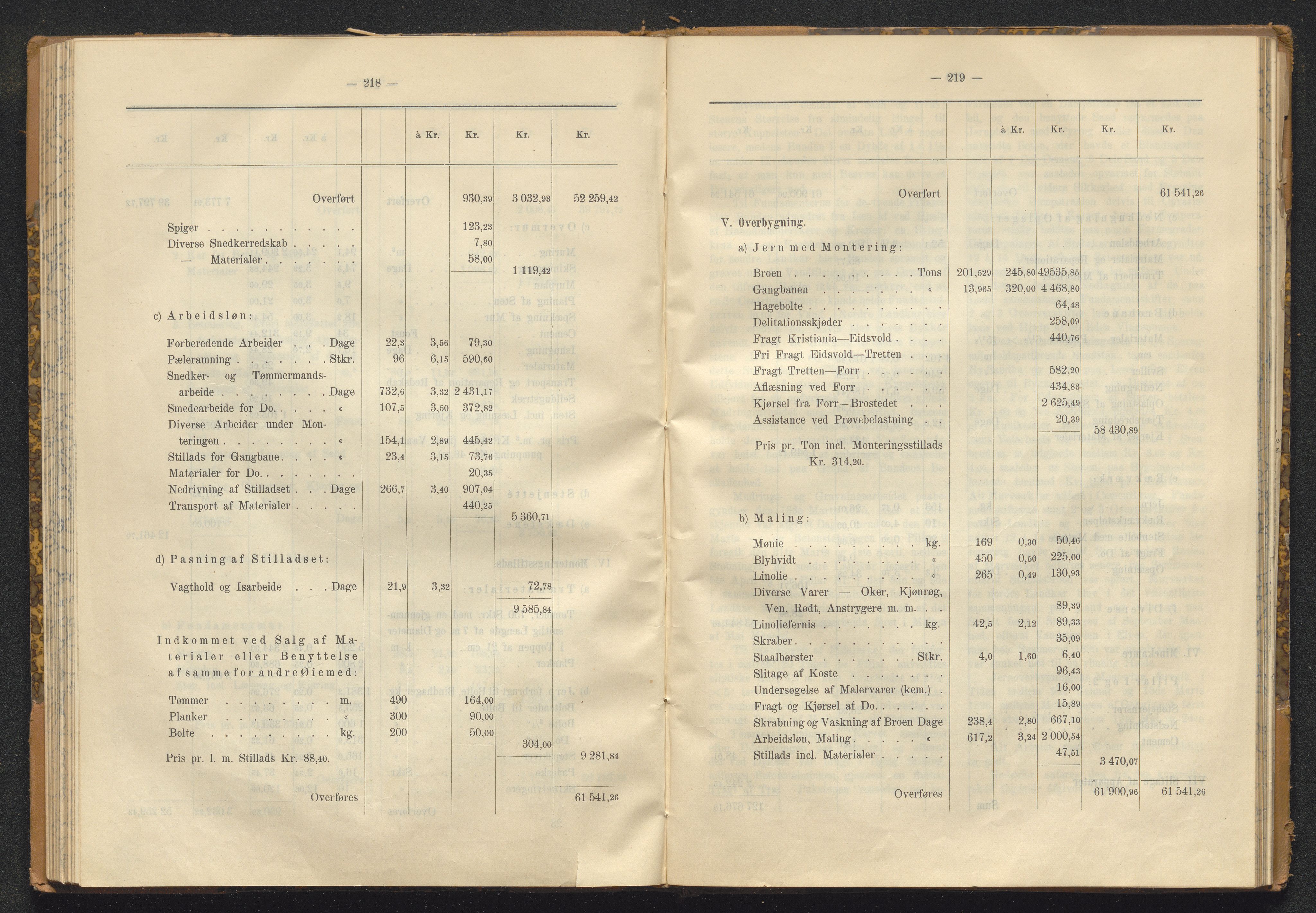 Norges Statsbaner Bibliotek (NSB), SAKO/A-355/E/Ea/L0162/0001: Jernbanedrift (656.2) / Avslutningsrapport for jernbaneanlegg Eidanger - Brevik / Hamar - Sel / Kristiansand - Byglandsfjord / Kongsvinger - Flisa, 1899