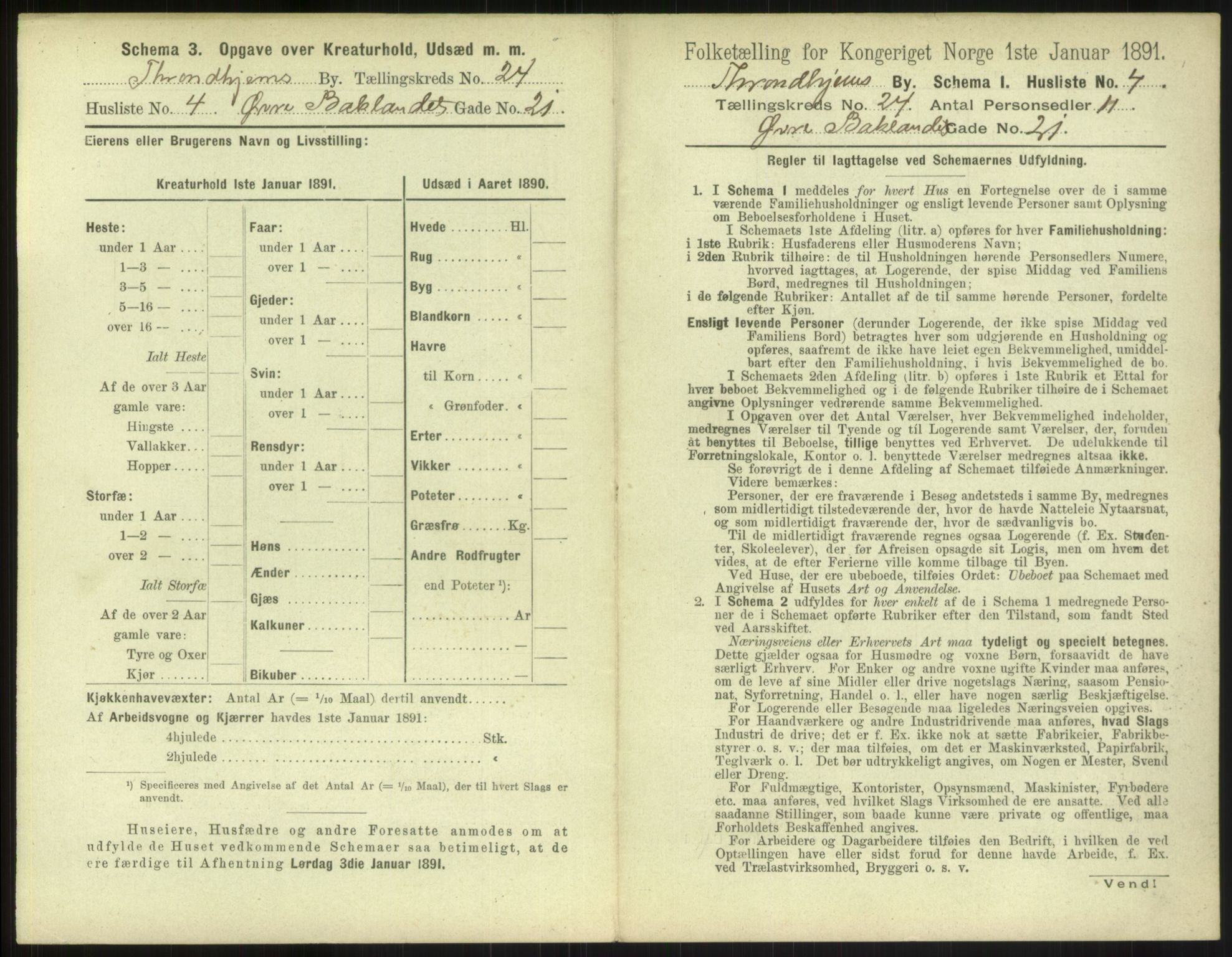 RA, 1891 census for 1601 Trondheim, 1891, p. 1528