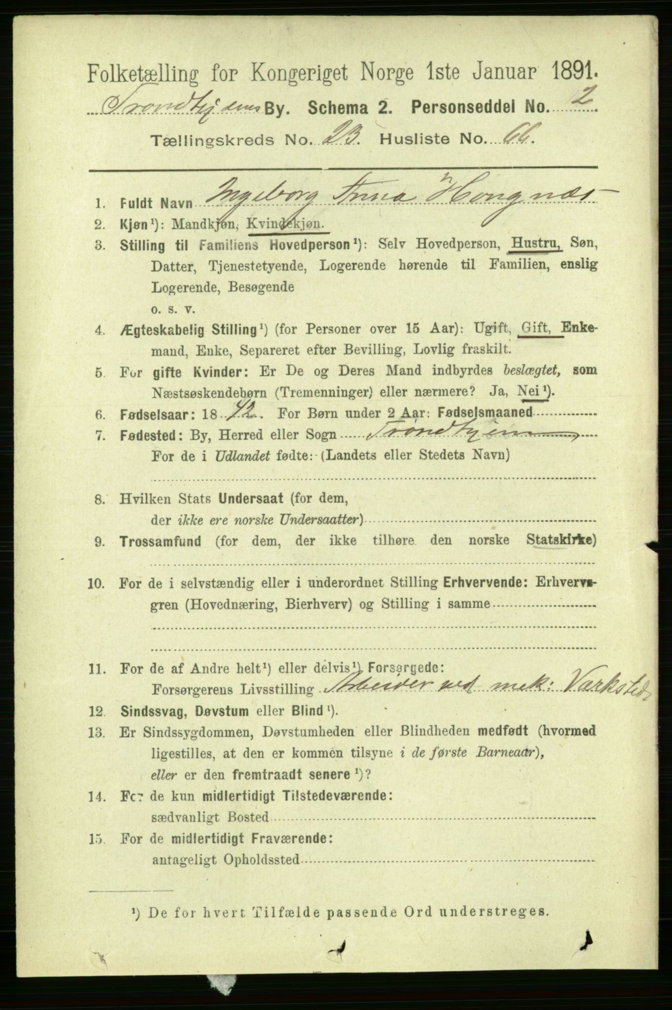 RA, 1891 census for 1601 Trondheim, 1891, p. 17943