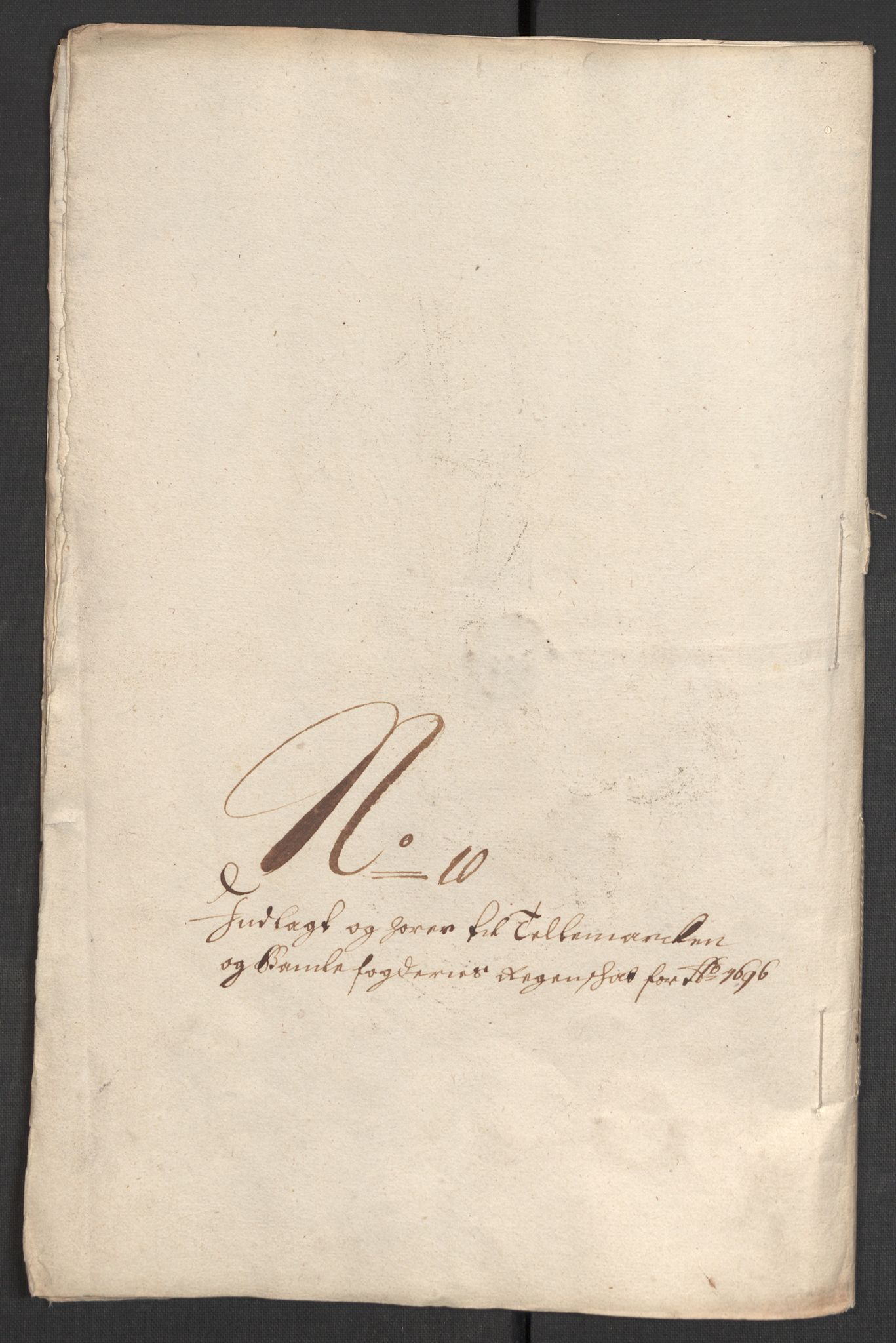 Rentekammeret inntil 1814, Reviderte regnskaper, Fogderegnskap, RA/EA-4092/R36/L2095: Fogderegnskap Øvre og Nedre Telemark og Bamble, 1696, p. 158