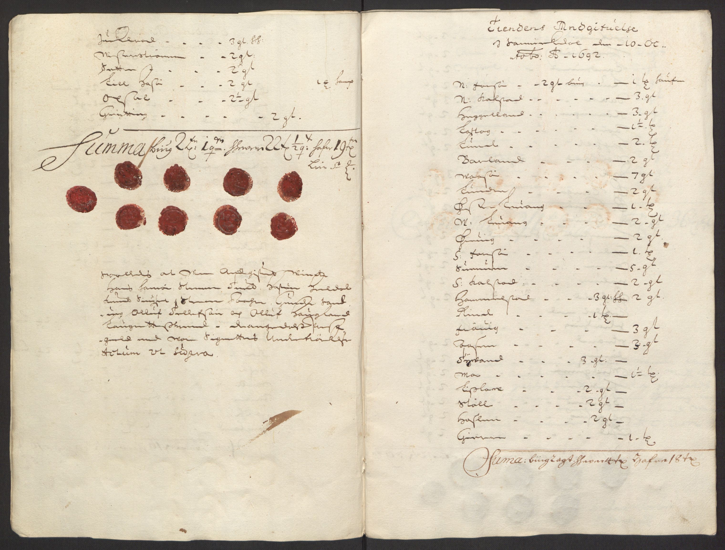 Rentekammeret inntil 1814, Reviderte regnskaper, Fogderegnskap, RA/EA-4092/R34/L2052: Fogderegnskap Bamble, 1692-1693, p. 48