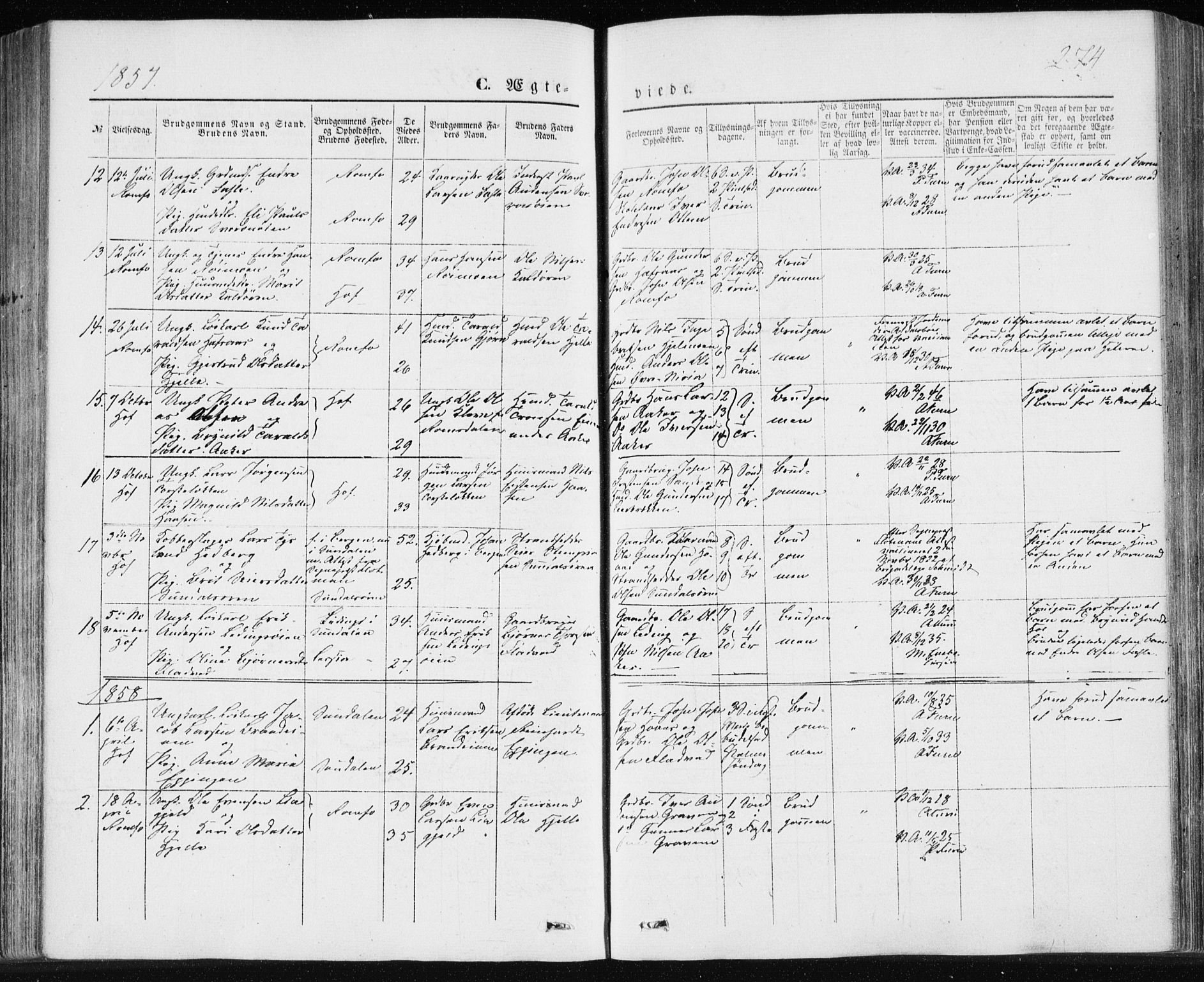 Ministerialprotokoller, klokkerbøker og fødselsregistre - Møre og Romsdal, SAT/A-1454/590/L1013: Parish register (official) no. 590A05, 1847-1877, p. 274
