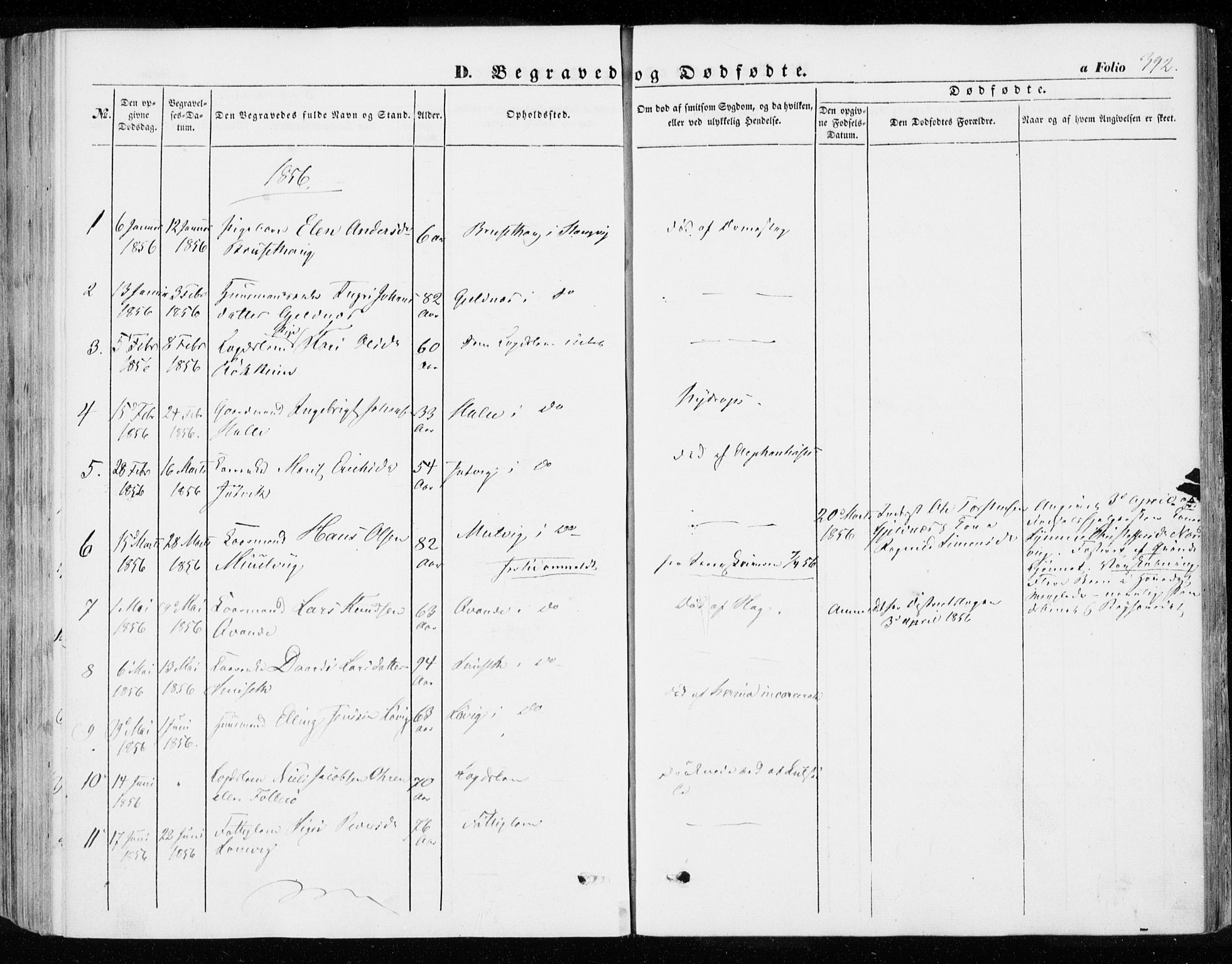 Ministerialprotokoller, klokkerbøker og fødselsregistre - Møre og Romsdal, AV/SAT-A-1454/592/L1026: Parish register (official) no. 592A04, 1849-1867, p. 392