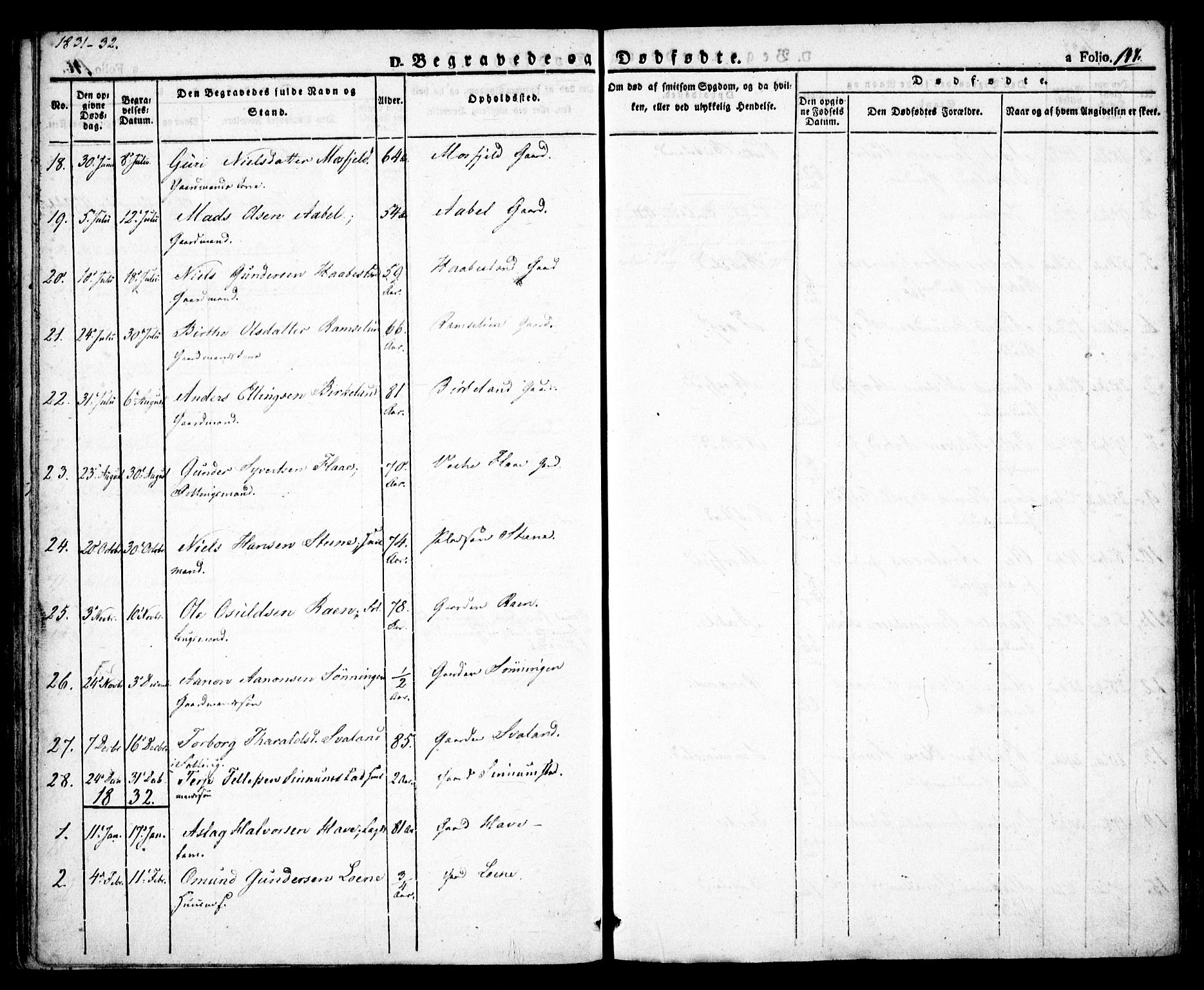 Birkenes sokneprestkontor, SAK/1111-0004/F/Fa/L0001: Parish register (official) no. A 1, 1829-1849, p. 147