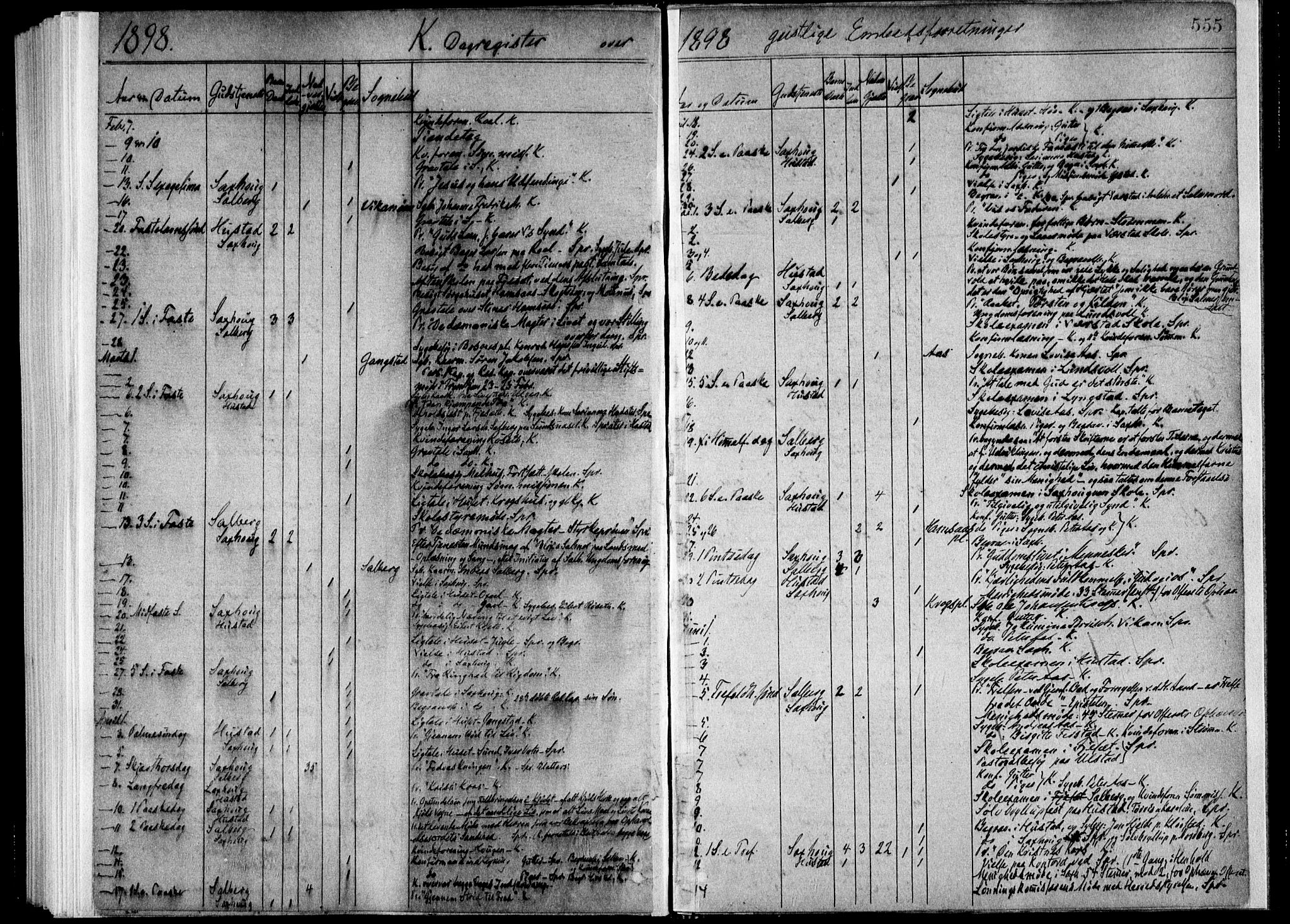 Ministerialprotokoller, klokkerbøker og fødselsregistre - Nord-Trøndelag, AV/SAT-A-1458/730/L0285: Parish register (official) no. 730A10, 1879-1914, p. 555