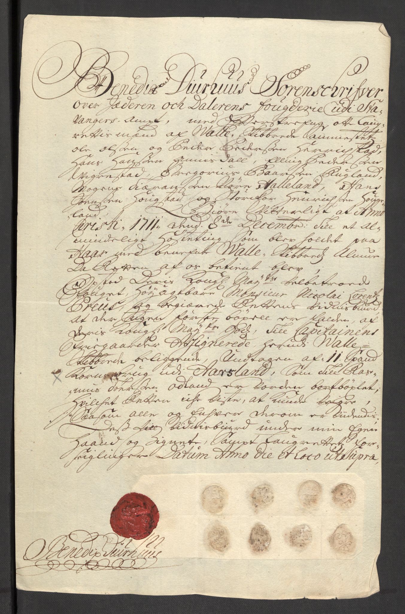 Rentekammeret inntil 1814, Reviderte regnskaper, Fogderegnskap, AV/RA-EA-4092/R46/L2735: Fogderegnskap Jæren og Dalane, 1711, p. 54