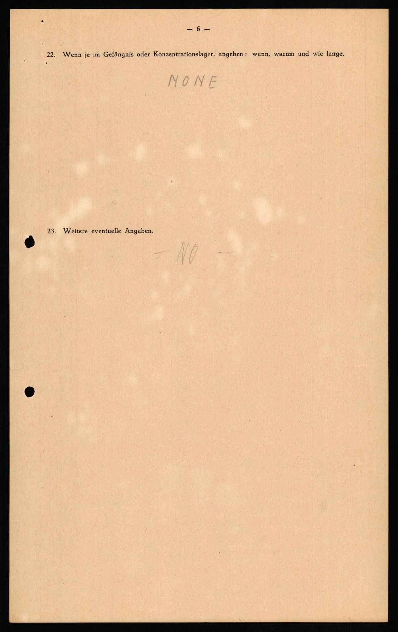 Forsvaret, Forsvarets overkommando II, AV/RA-RAFA-3915/D/Db/L0020: CI Questionaires. Tyske okkupasjonsstyrker i Norge. Tyskere., 1945-1946, p. 224