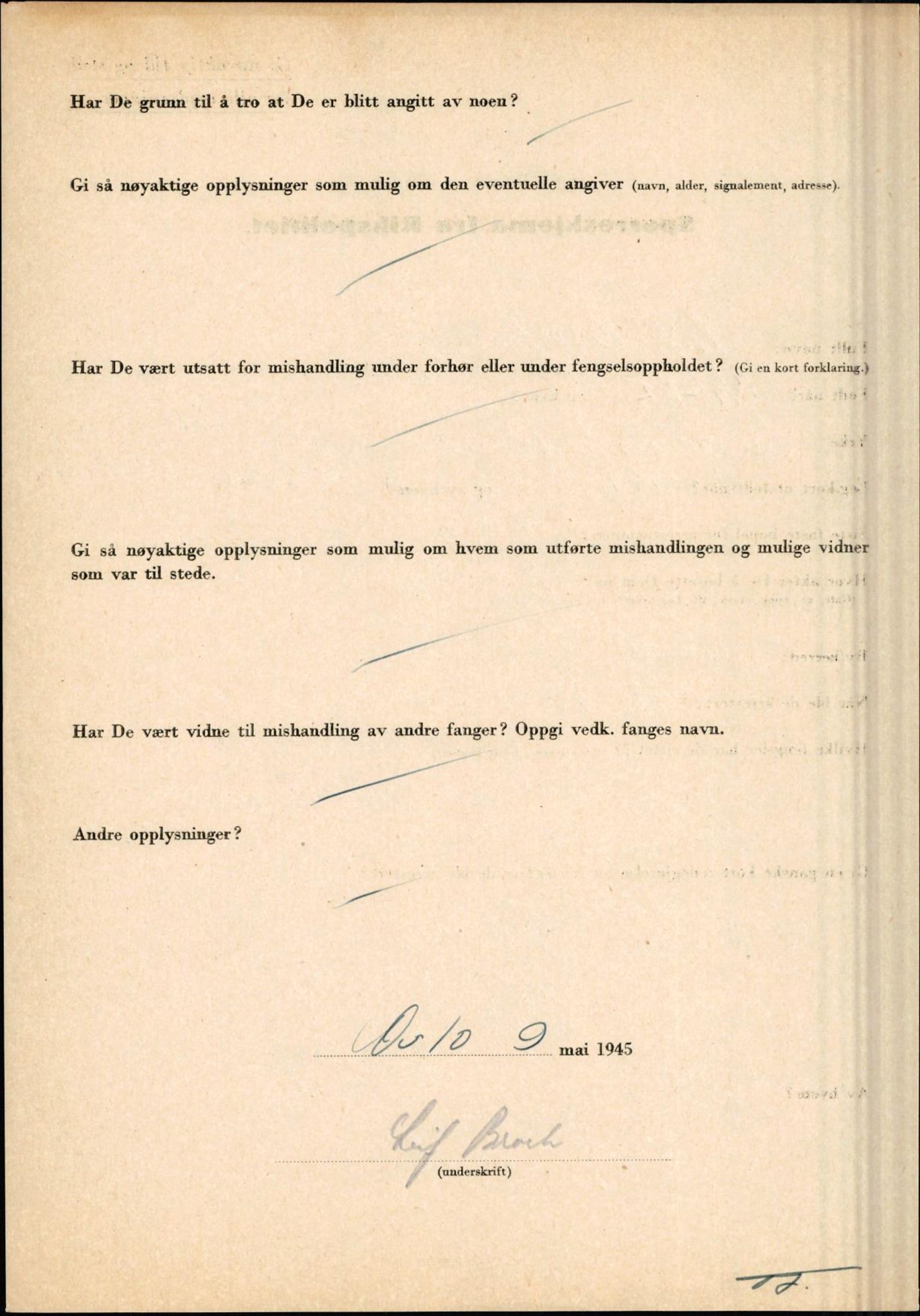 Rikspolitisjefen, AV/RA-S-1560/L/L0002: Berg, Alf - Bråthen, Thorleif, 1940-1945, p. 1081