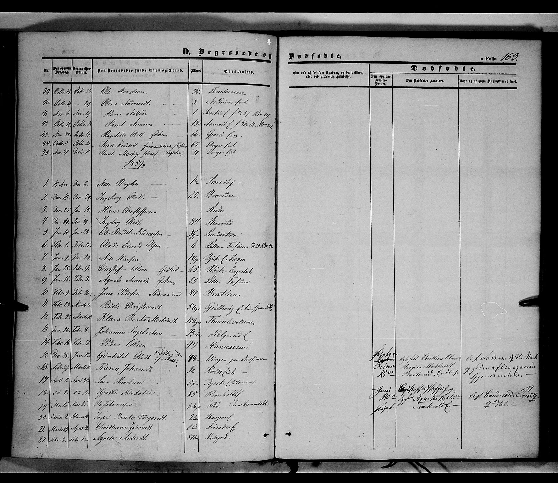 Land prestekontor, SAH/PREST-120/H/Ha/Haa/L0010: Parish register (official) no. 10, 1847-1859, p. 163