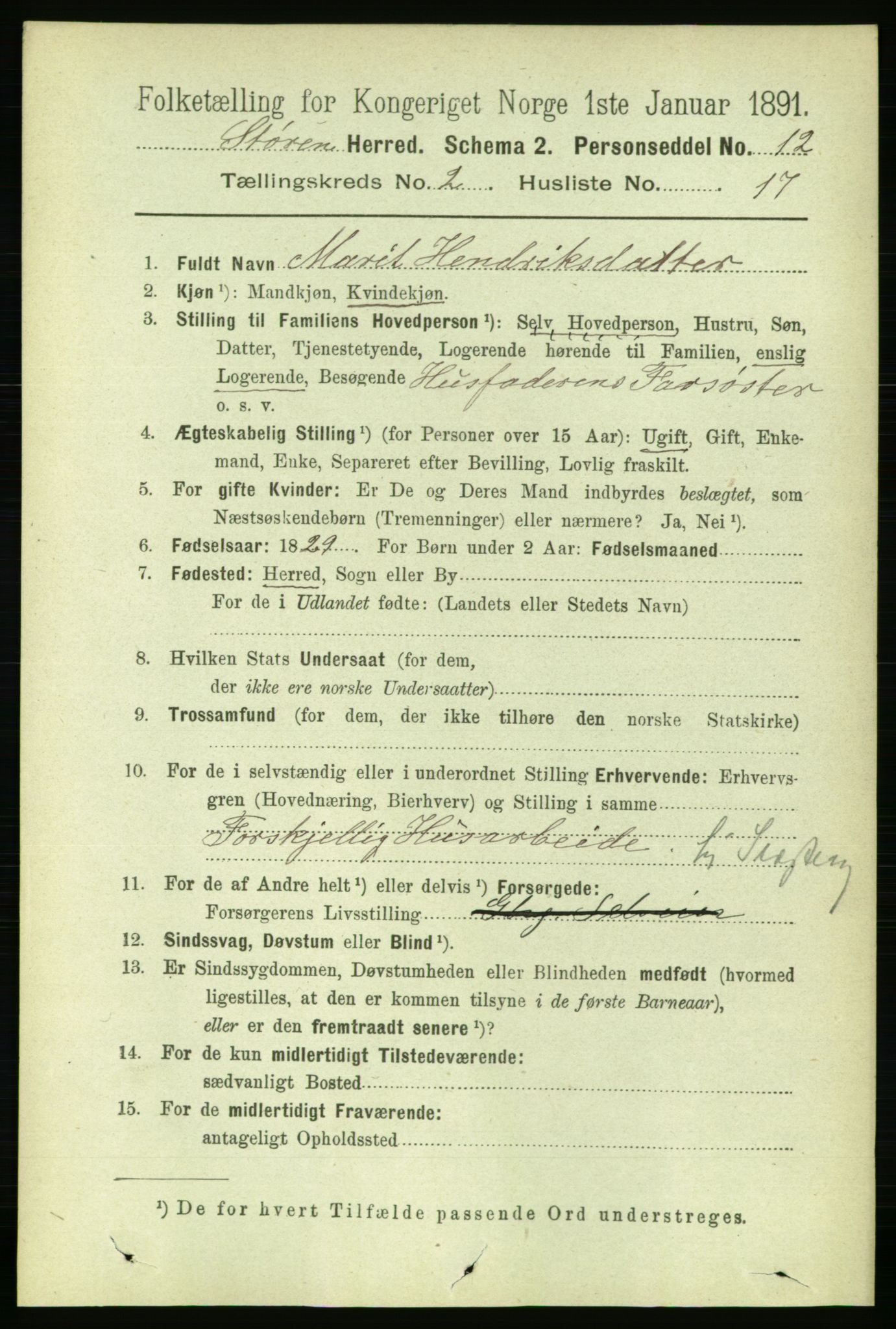 RA, 1891 census for 1648 Støren, 1891, p. 521