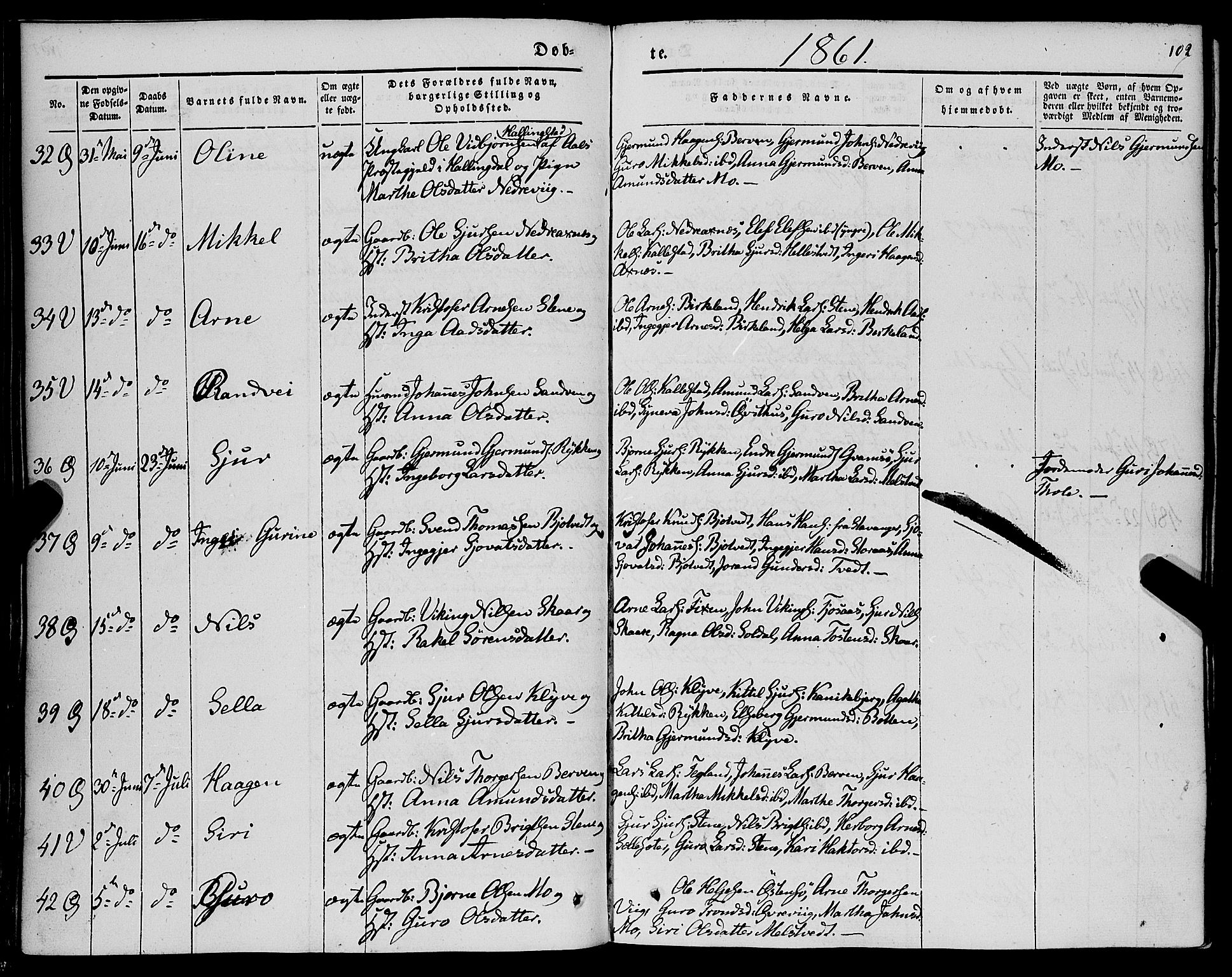 Kvam sokneprestembete, AV/SAB-A-76201/H/Haa: Parish register (official) no. A 8, 1844-1863, p. 102