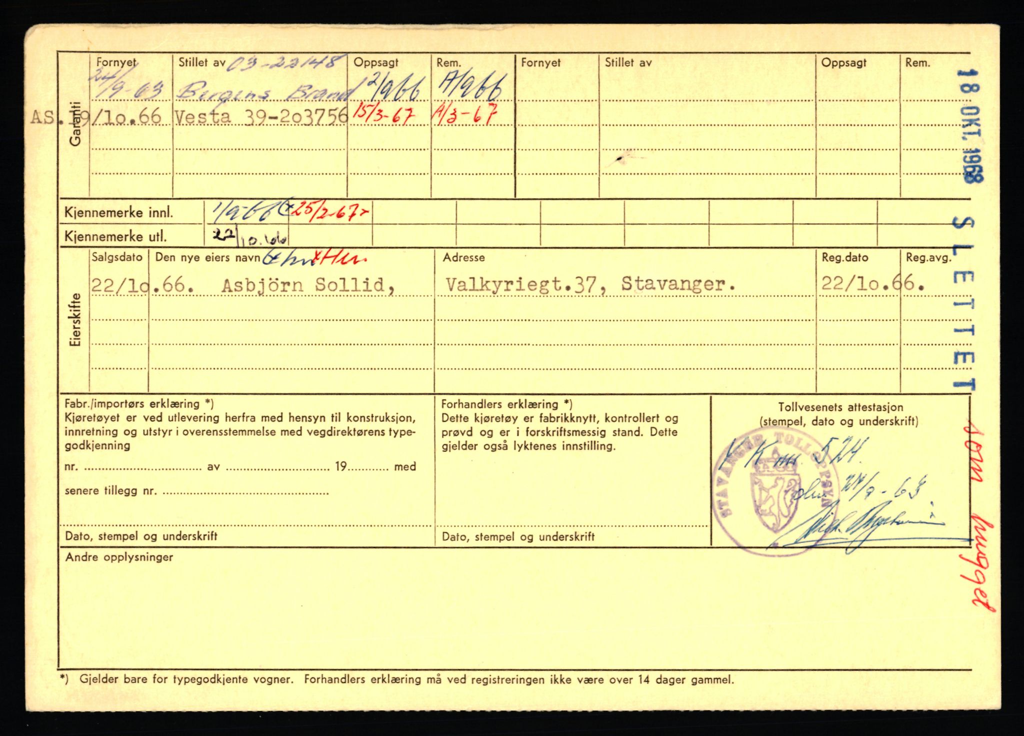 Stavanger trafikkstasjon, AV/SAST-A-101942/0/F/L0072: L-82200 - L-84099, 1930-1971, p. 80