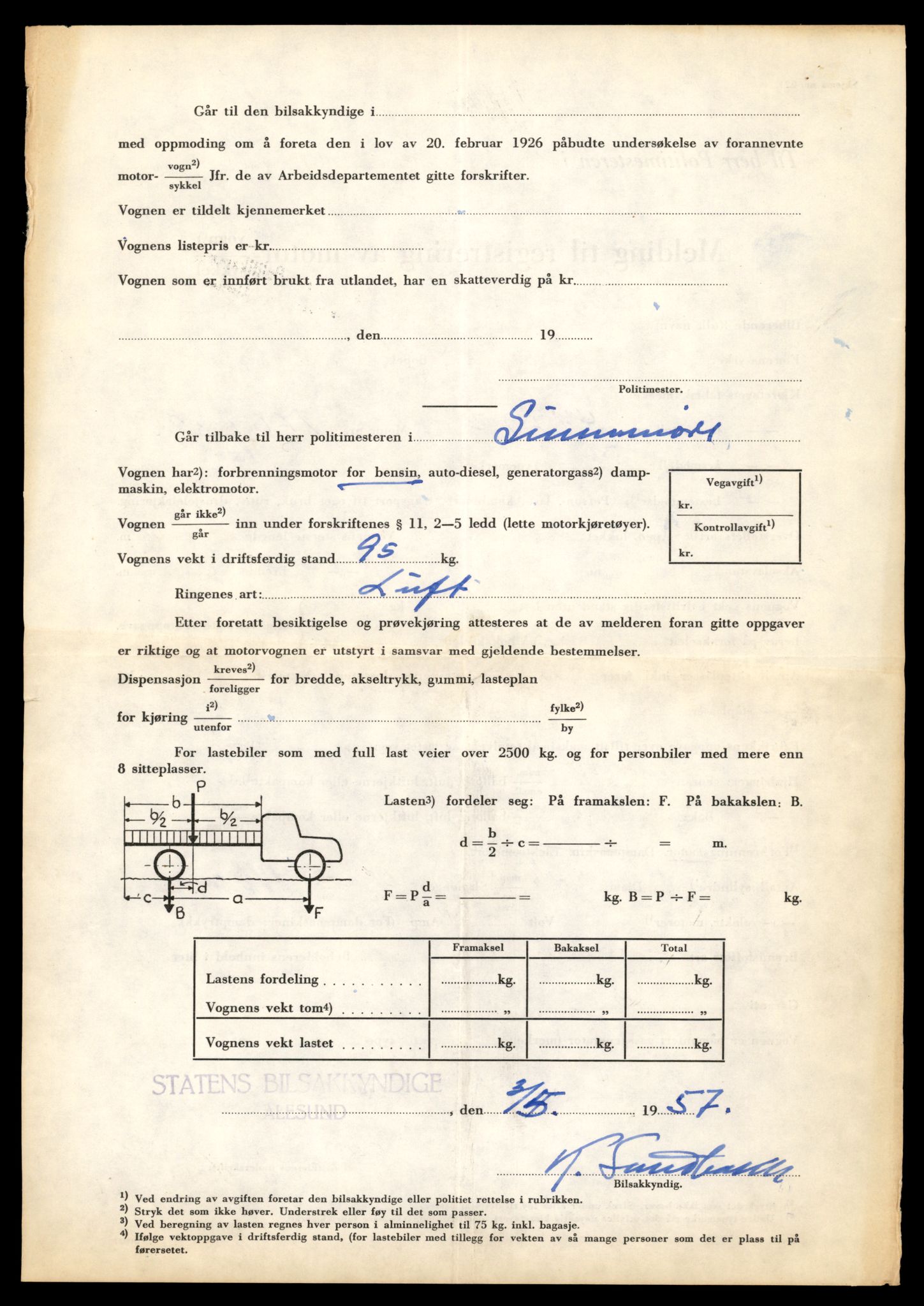 Møre og Romsdal vegkontor - Ålesund trafikkstasjon, AV/SAT-A-4099/F/Fe/L0040: Registreringskort for kjøretøy T 13531 - T 13709, 1927-1998, p. 1305