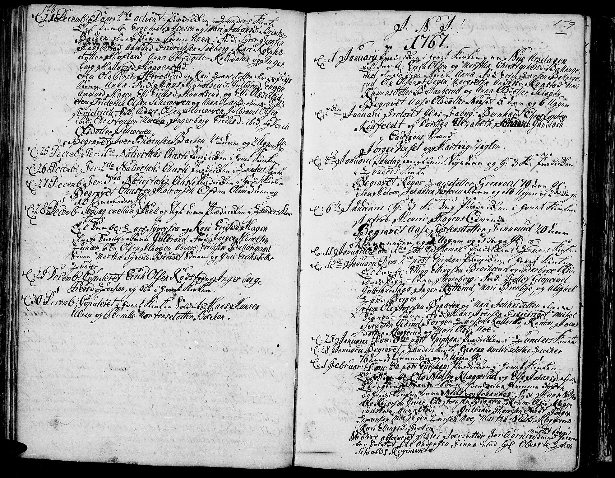 Jevnaker prestekontor, SAH/PREST-116/H/Ha/Haa/L0003: Parish register (official) no. 3, 1752-1799, p. 178-179