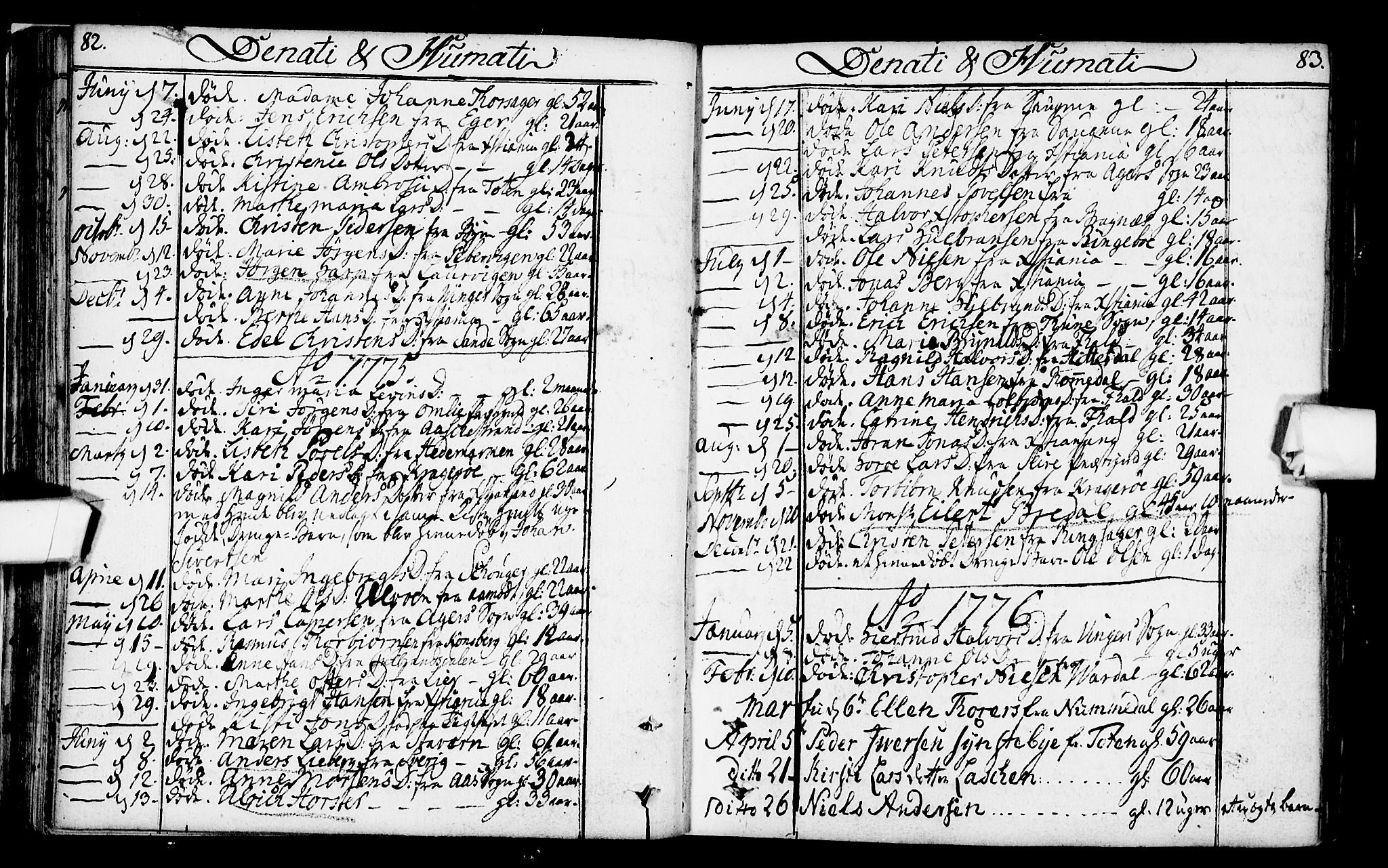 Kristiania tukthusprest Kirkebøker, SAO/A-10881/F/Fa/L0001: Parish register (official) no. 1, 1758-1828, p. 82-83