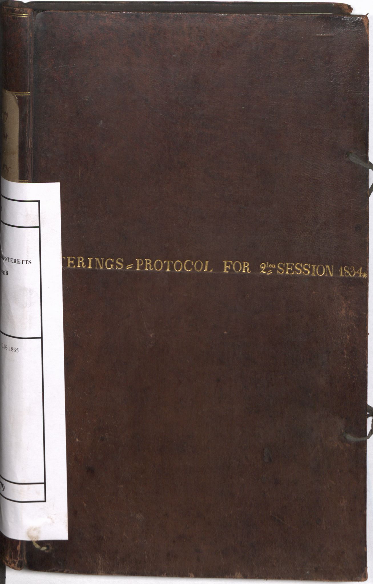 Høyesterett, AV/RA-S-1002/E/Eb/Ebb/L0023/0002: Voteringsprotokoller / Voteringsprotokoll, 1834-1835