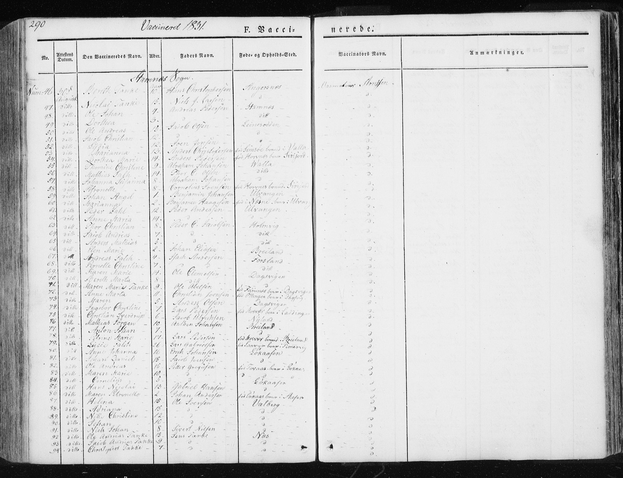 Ministerialprotokoller, klokkerbøker og fødselsregistre - Nordland, AV/SAT-A-1459/830/L0447: Parish register (official) no. 830A11, 1831-1854, p. 290