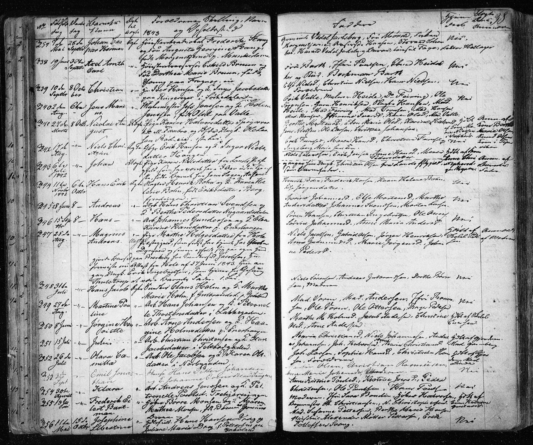 Aker prestekontor kirkebøker, AV/SAO-A-10861/F/L0019: Parish register (official) no. 19, 1842-1852, p. 38
