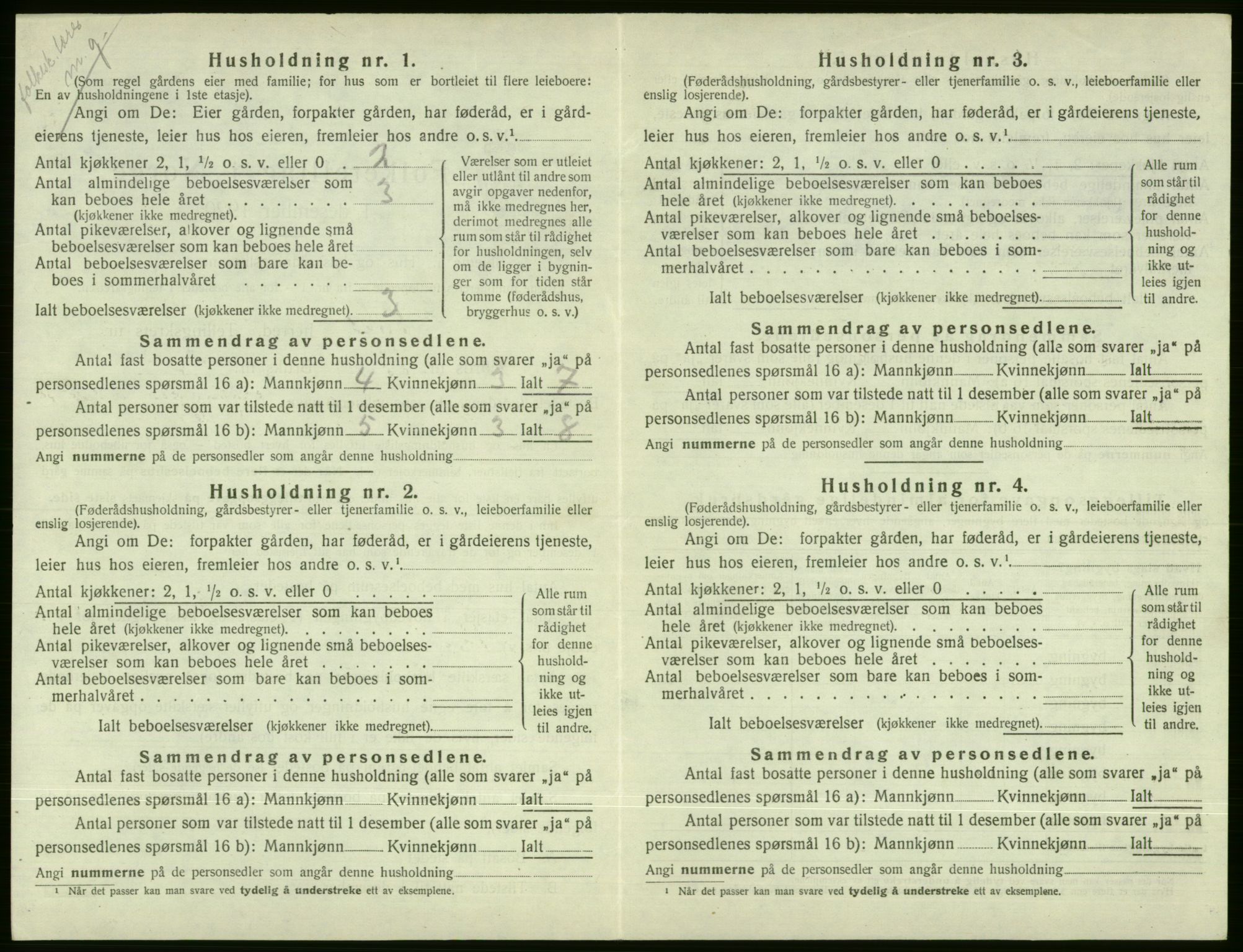 SAB, 1920 census for Voss, 1920, p. 2088