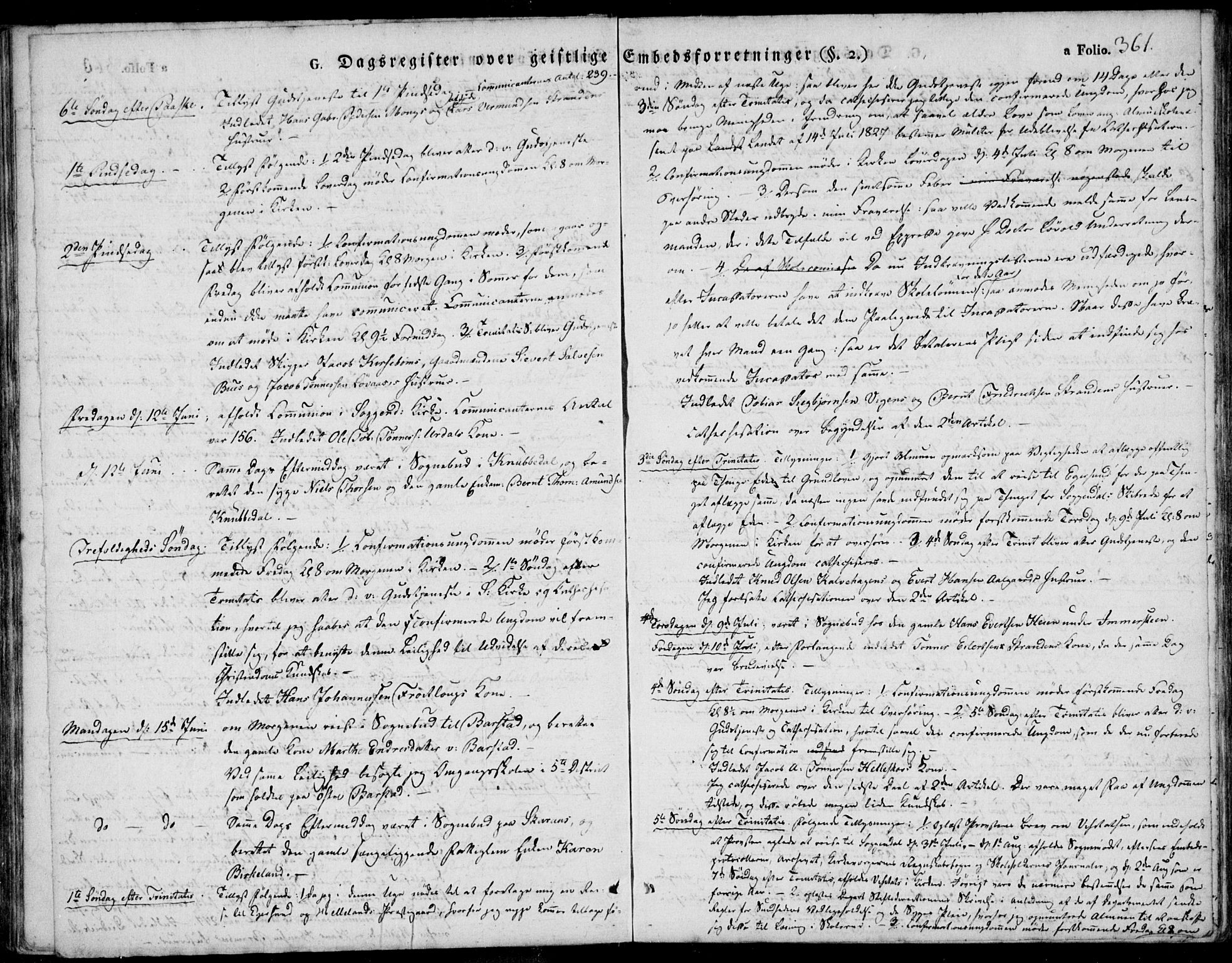 Sokndal sokneprestkontor, AV/SAST-A-101808: Parish register (official) no. A 7.2, 1826-1842, p. 361