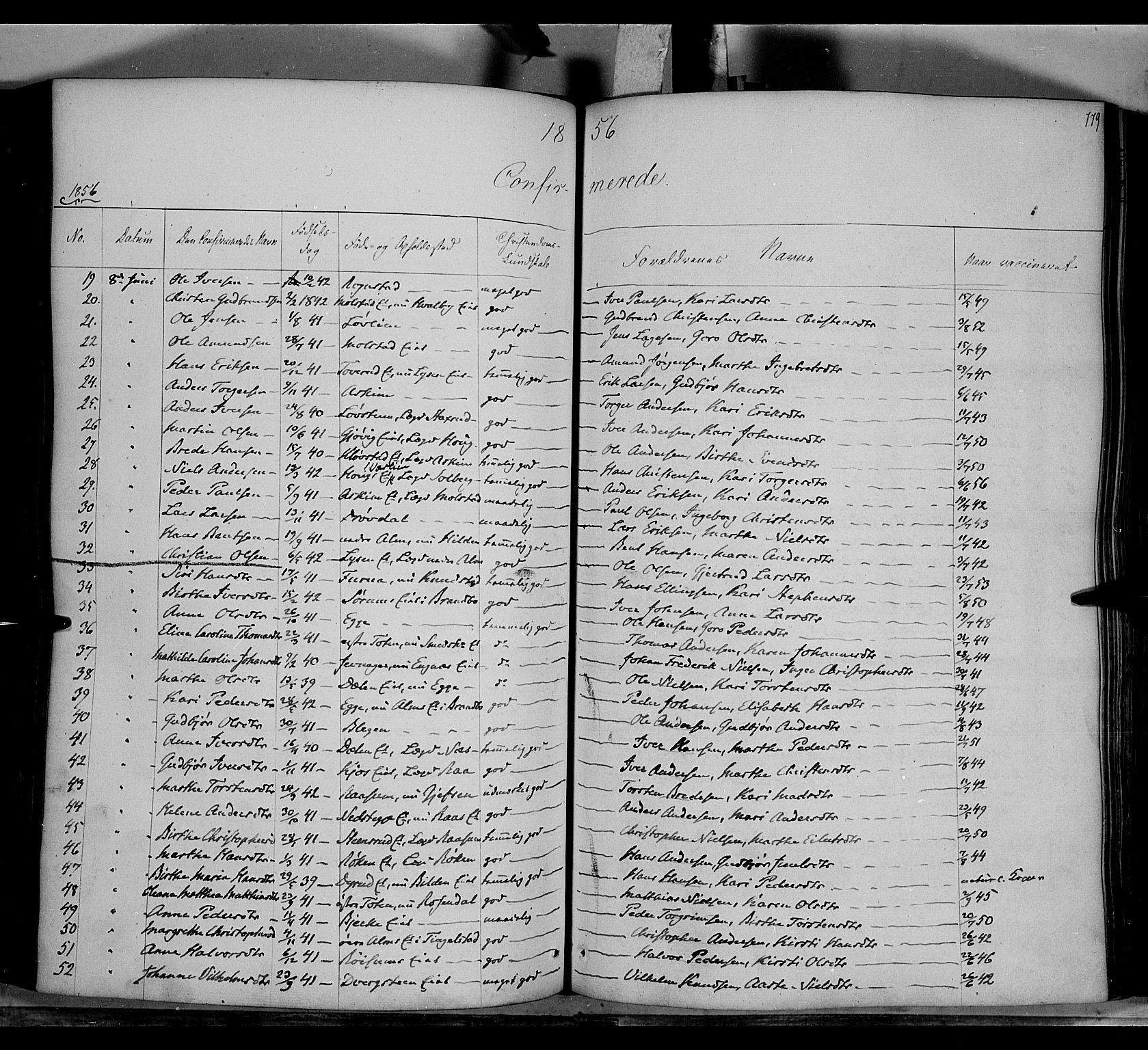 Gran prestekontor, AV/SAH-PREST-112/H/Ha/Haa/L0011: Parish register (official) no. 11, 1842-1856, p. 778-779