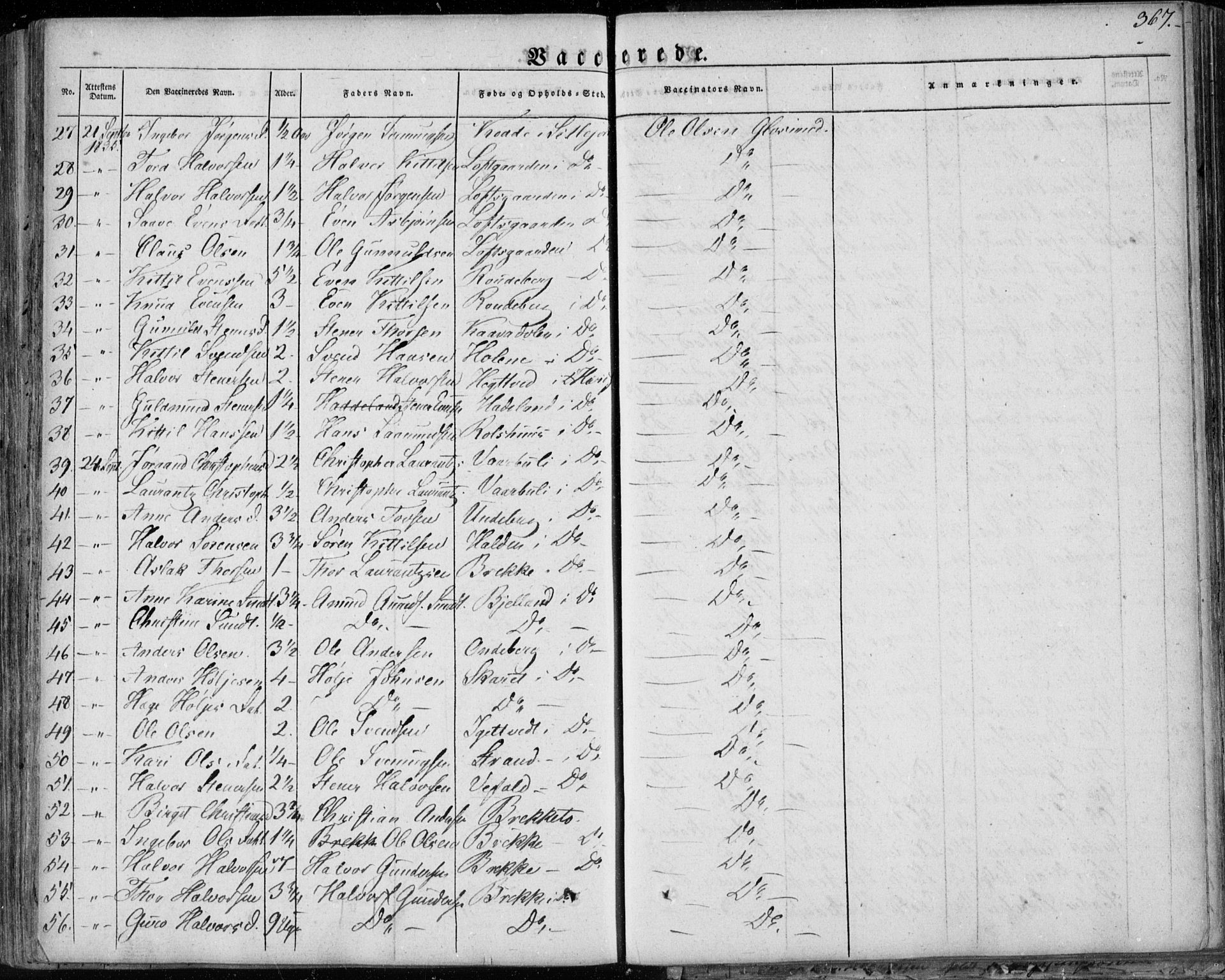 Seljord kirkebøker, SAKO/A-20/F/Fa/L0011: Parish register (official) no. I 11, 1831-1849, p. 367