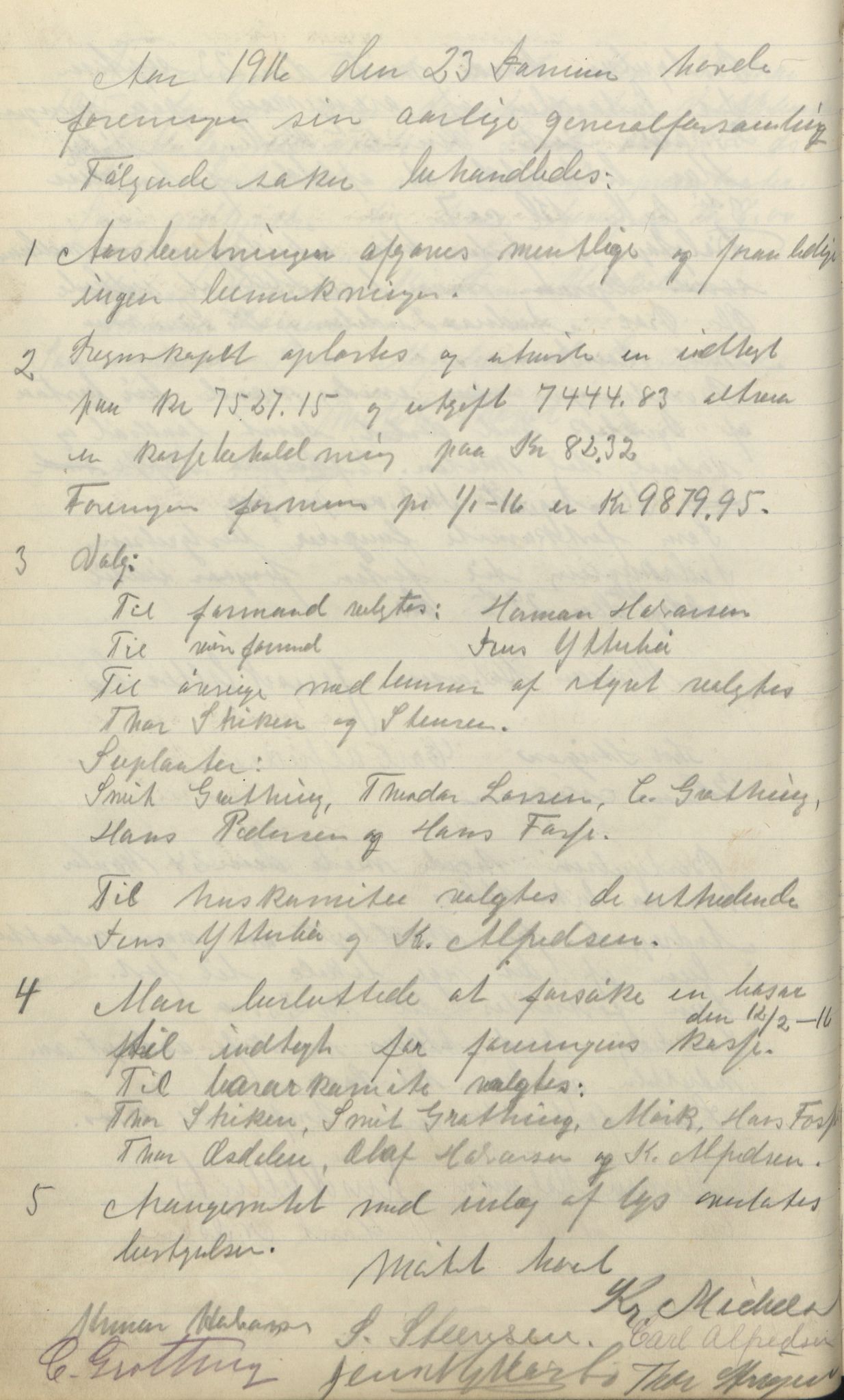 Ulefoss og Omegns Arbeiderforening , AAT/AAT-819011/A/L0002: Møtebok, 1904-1929