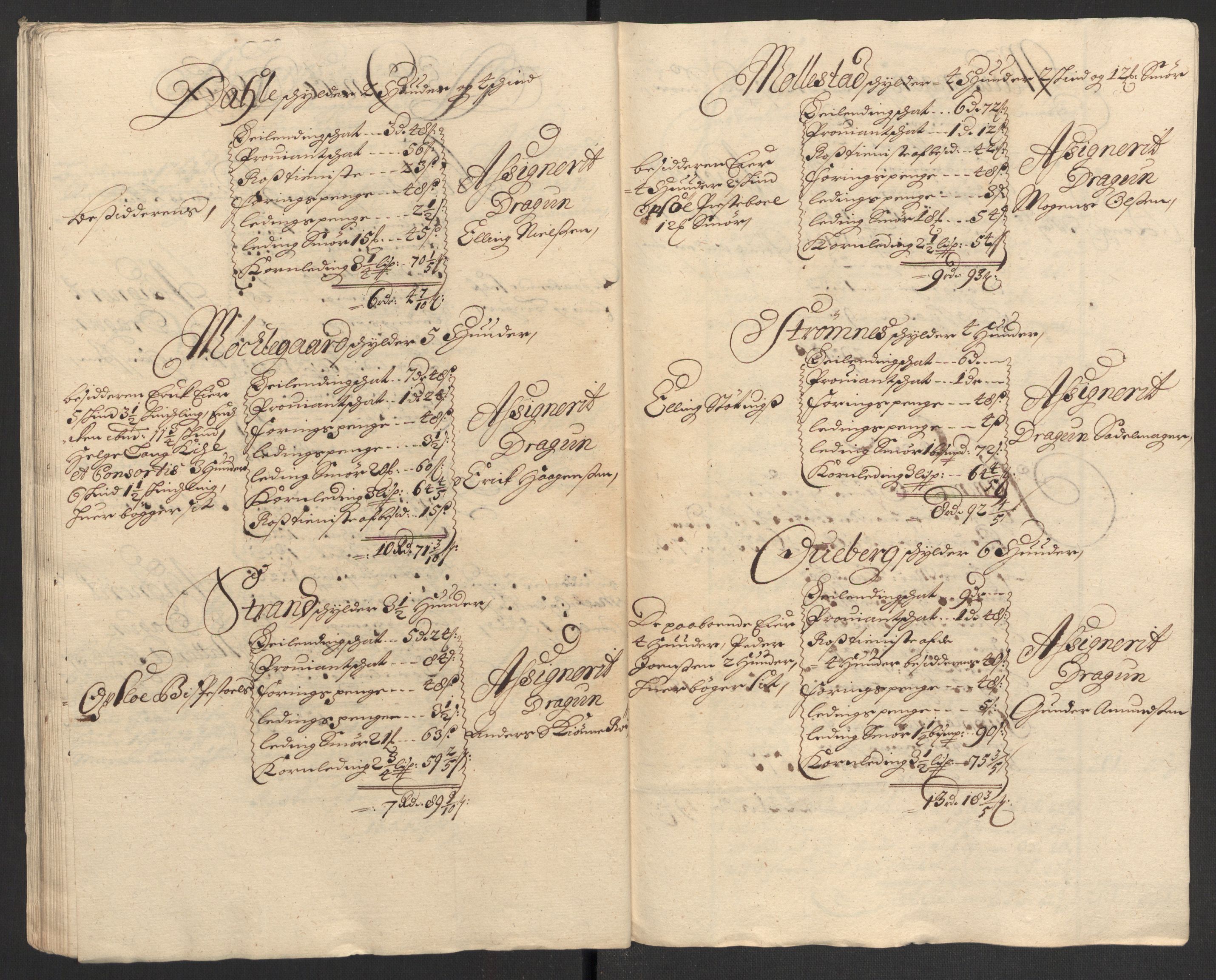 Rentekammeret inntil 1814, Reviderte regnskaper, Fogderegnskap, AV/RA-EA-4092/R04/L0125: Fogderegnskap Moss, Onsøy, Tune, Veme og Åbygge, 1697, p. 121