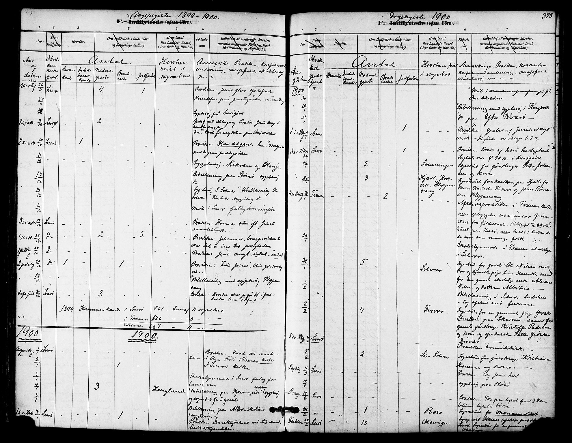 Ministerialprotokoller, klokkerbøker og fødselsregistre - Nordland, SAT/A-1459/839/L0568: Parish register (official) no. 839A05, 1880-1902, p. 378