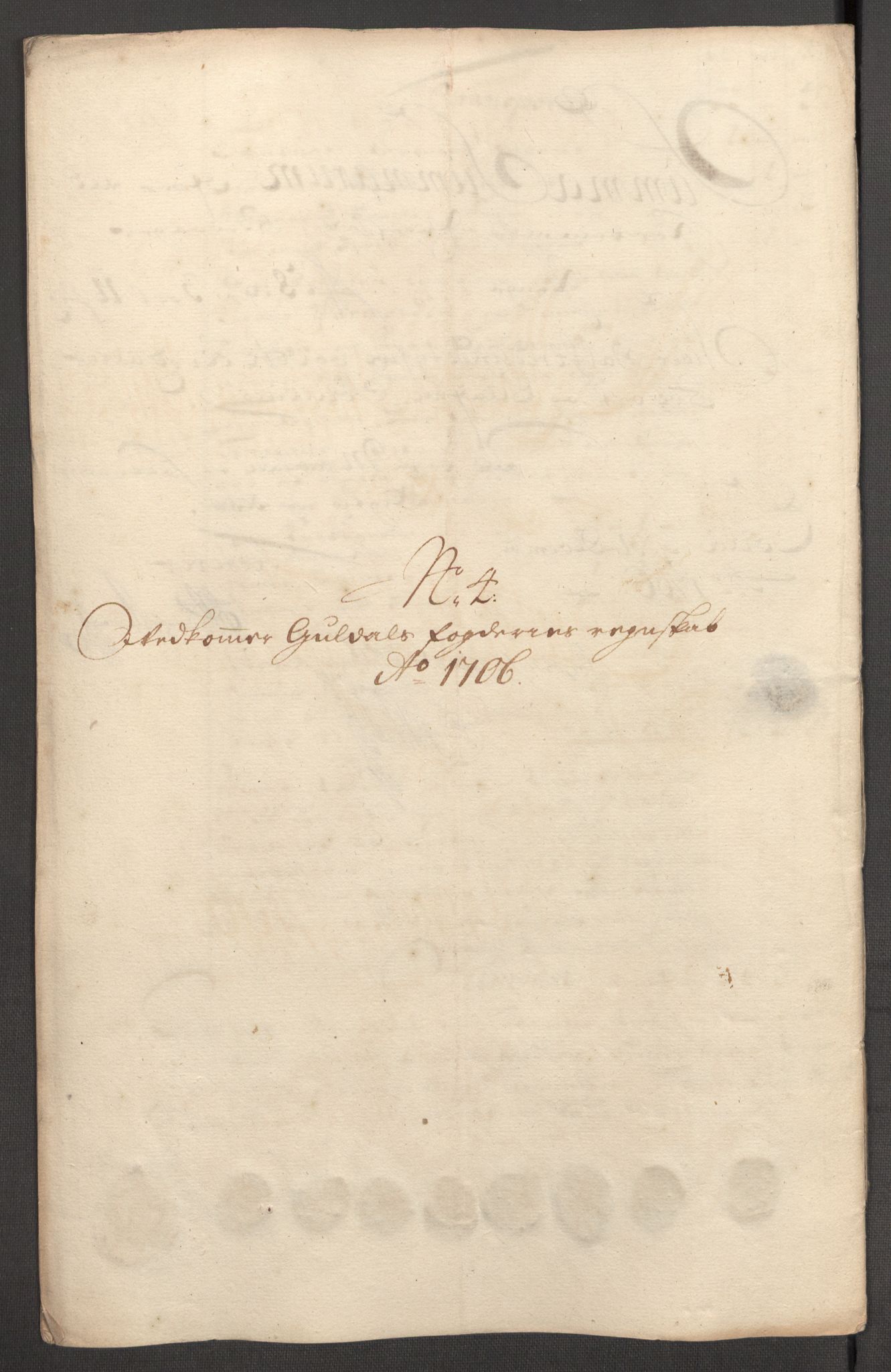 Rentekammeret inntil 1814, Reviderte regnskaper, Fogderegnskap, AV/RA-EA-4092/R60/L3956: Fogderegnskap Orkdal og Gauldal, 1706, p. 287