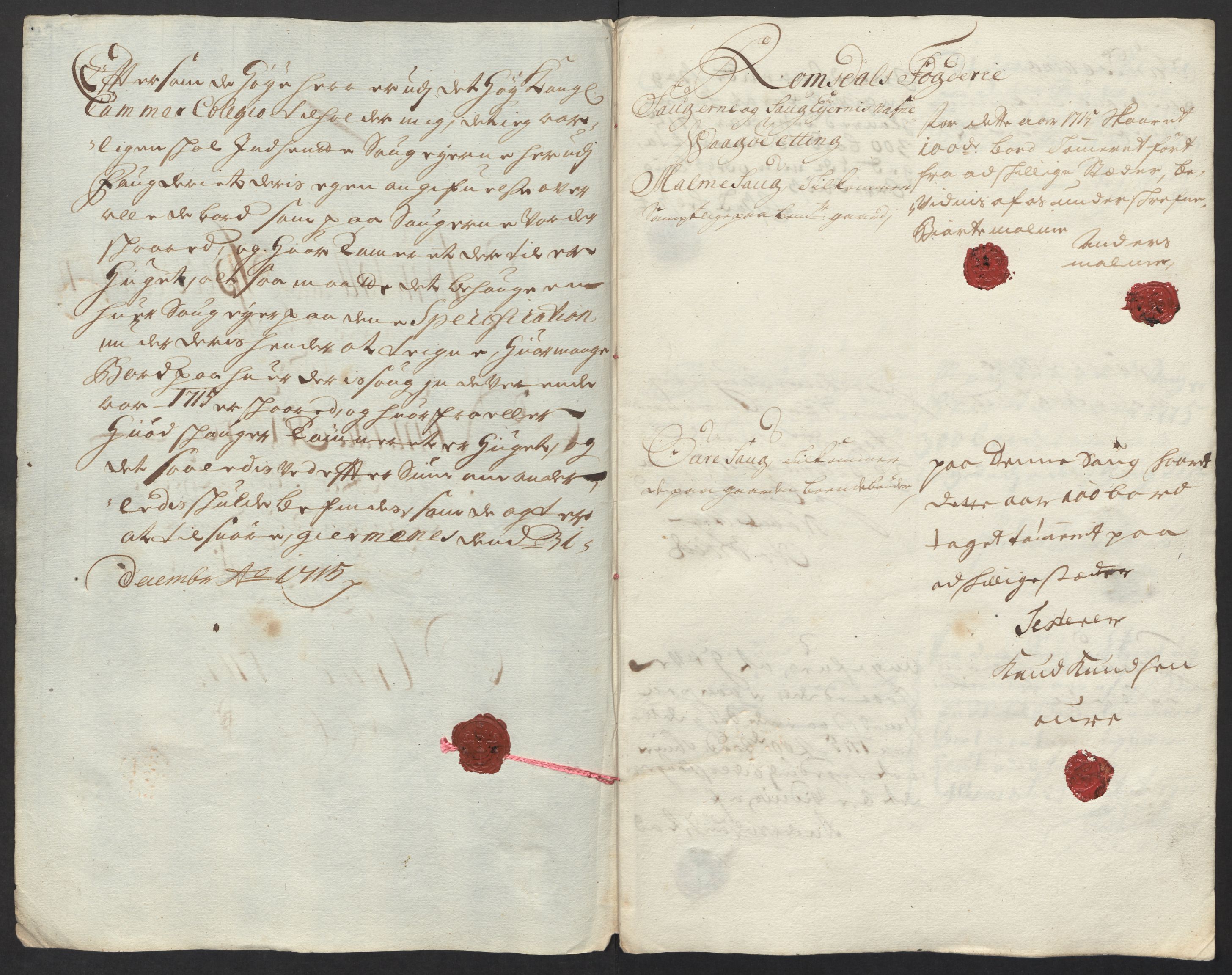 Rentekammeret inntil 1814, Reviderte regnskaper, Fogderegnskap, AV/RA-EA-4092/R55/L3663: Fogderegnskap Romsdal, 1715-1716, p. 107