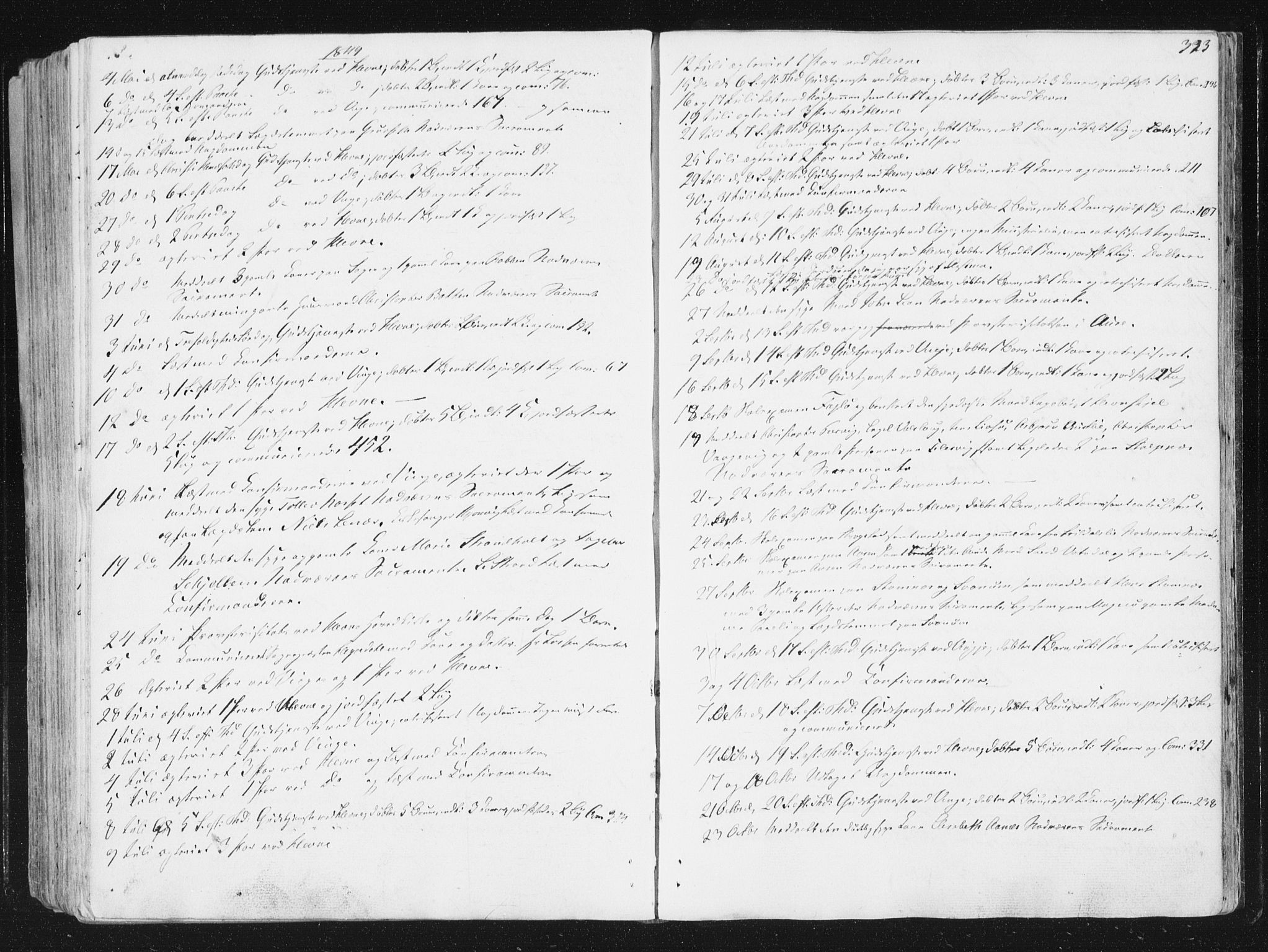 Ministerialprotokoller, klokkerbøker og fødselsregistre - Sør-Trøndelag, SAT/A-1456/630/L0493: Parish register (official) no. 630A06, 1841-1851, p. 323