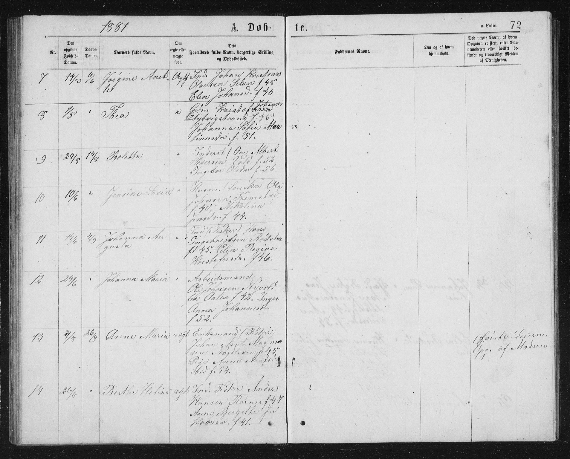 Ministerialprotokoller, klokkerbøker og fødselsregistre - Sør-Trøndelag, AV/SAT-A-1456/662/L0756: Parish register (copy) no. 662C01, 1869-1891, p. 72