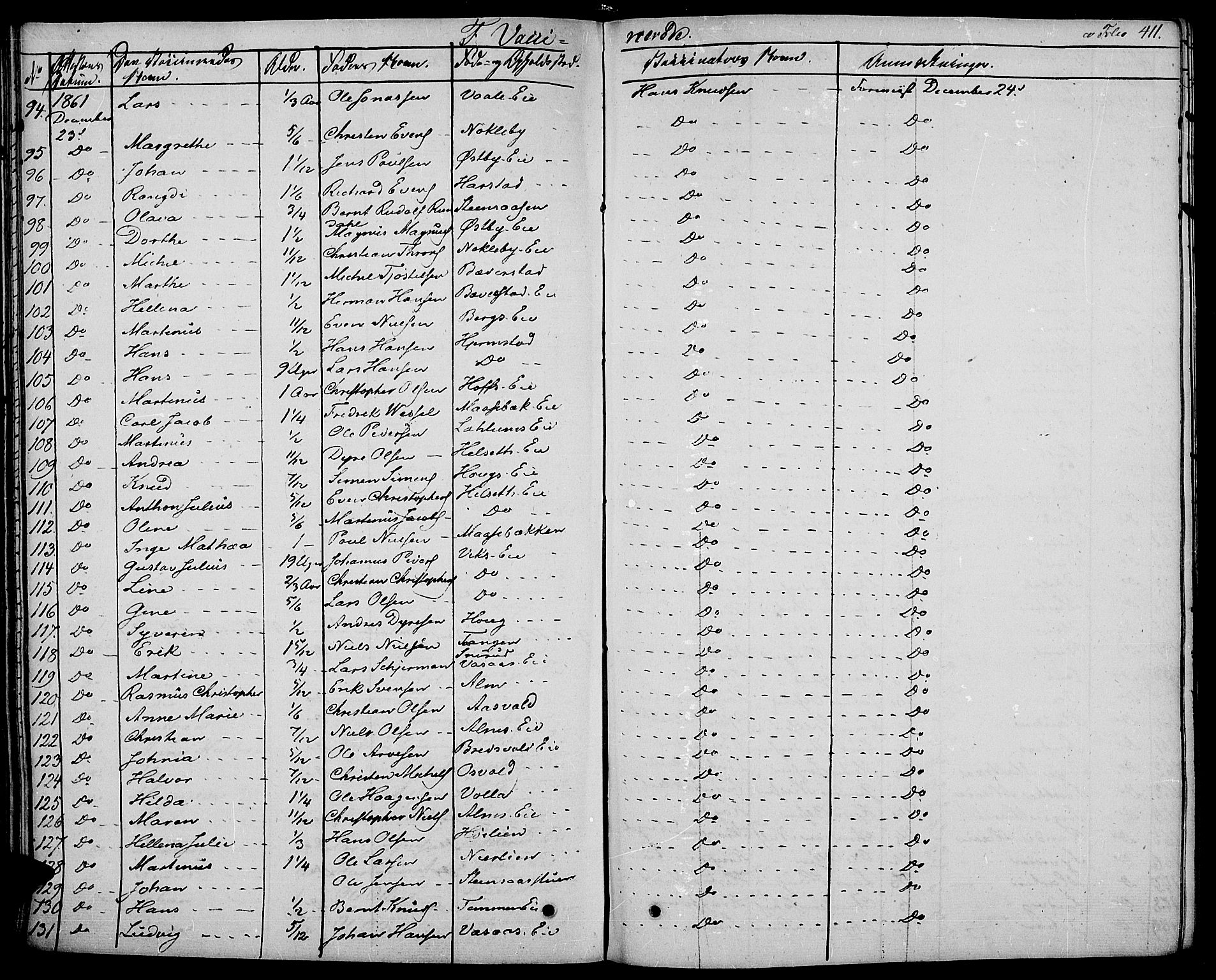 Stange prestekontor, AV/SAH-PREST-002/K/L0009: Parish register (official) no. 9, 1826-1835, p. 411