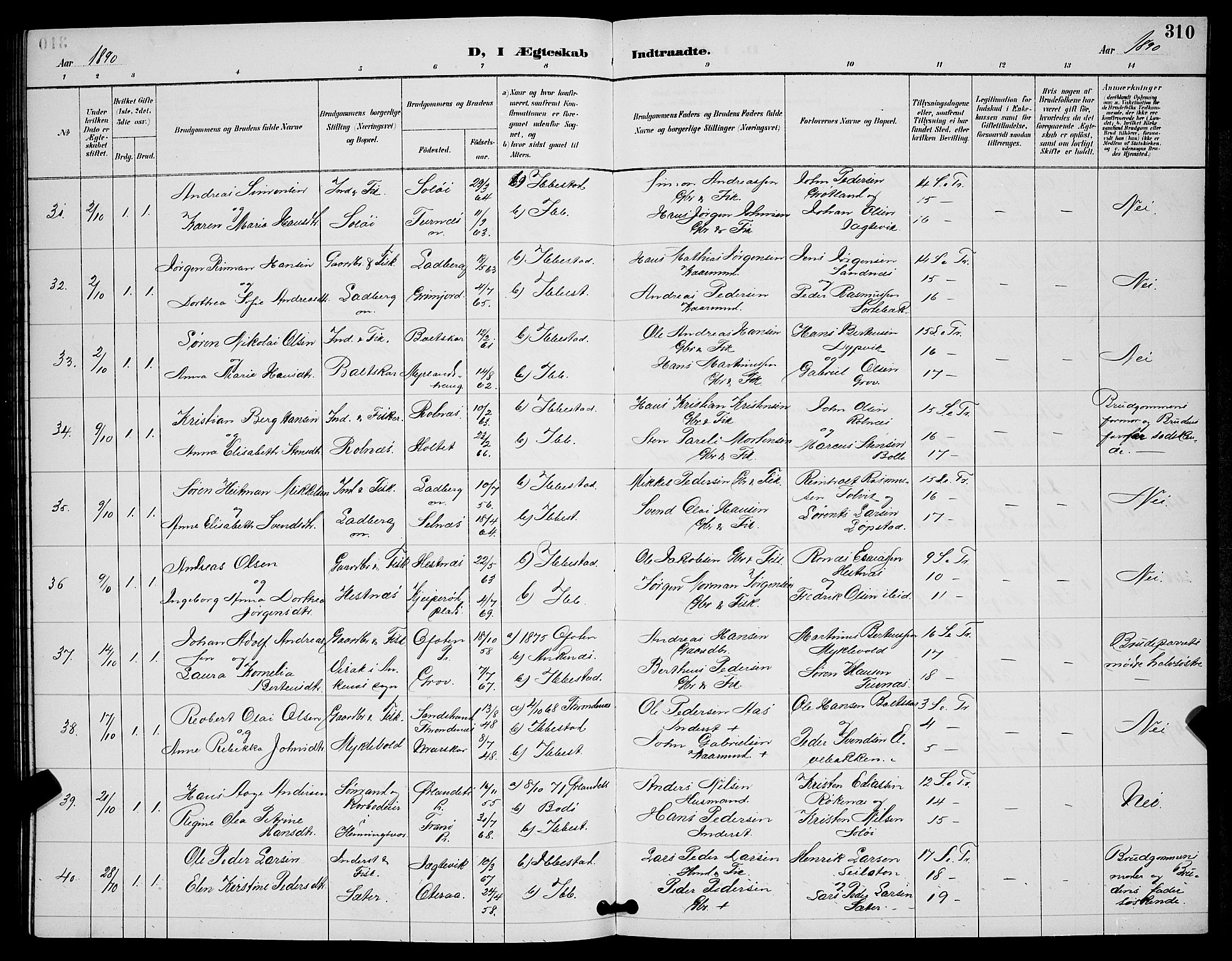 Ibestad sokneprestembete, SATØ/S-0077/H/Ha/Hab/L0008klokker: Parish register (copy) no. 8, 1890-1903, p. 310