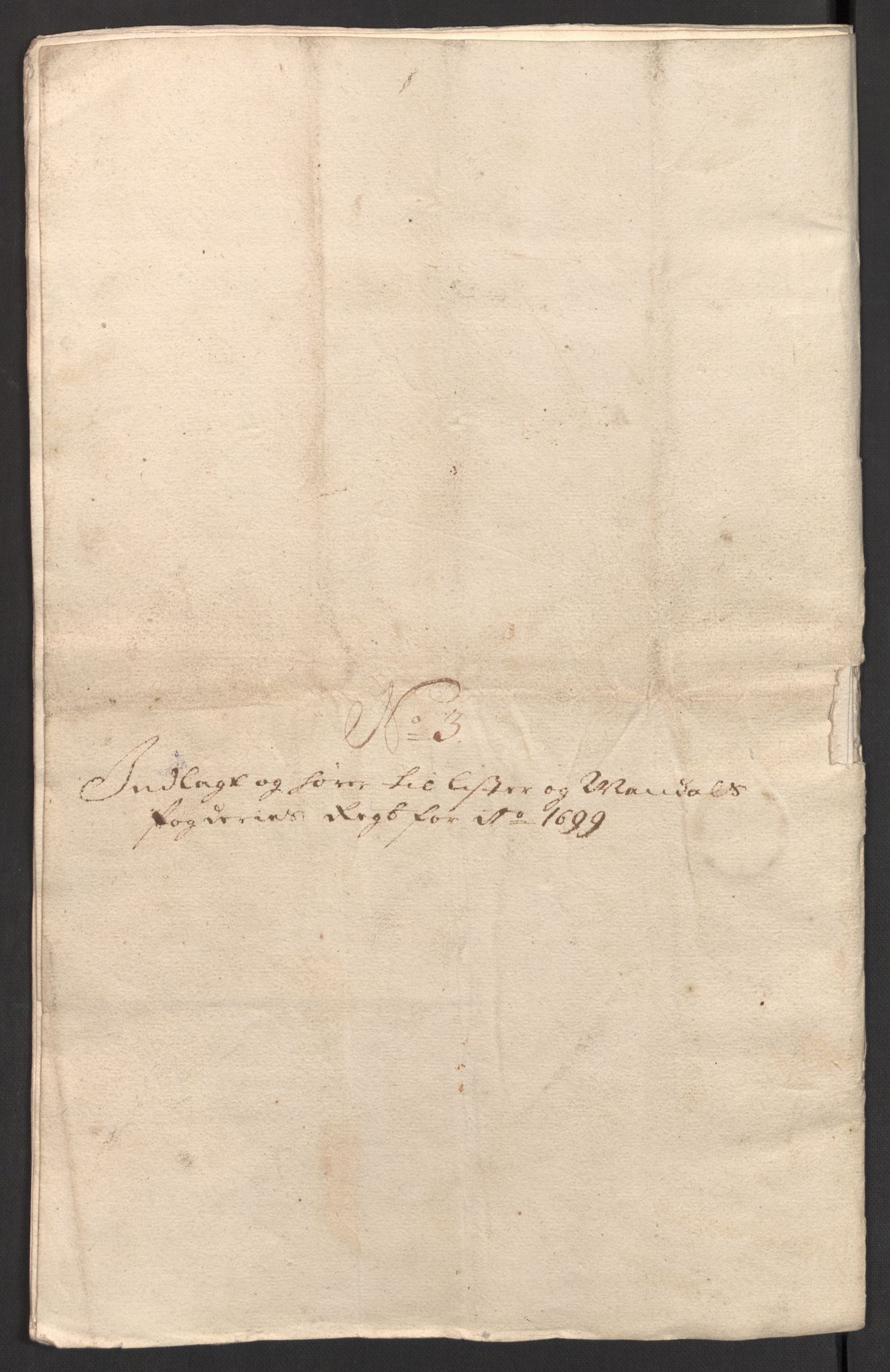 Rentekammeret inntil 1814, Reviderte regnskaper, Fogderegnskap, RA/EA-4092/R43/L2547: Fogderegnskap Lista og Mandal, 1698-1699, p. 195