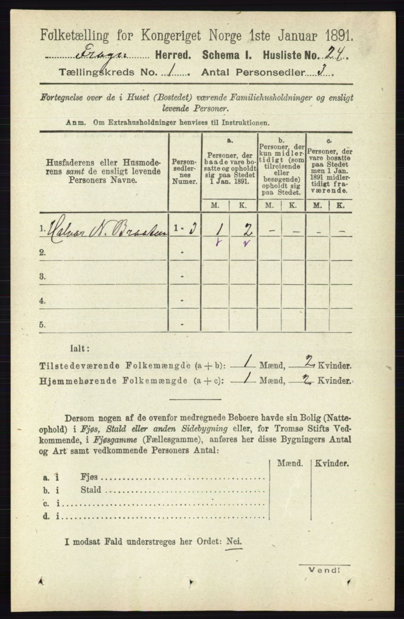 RA, 1891 census for 0215 Frogn, 1891, p. 39