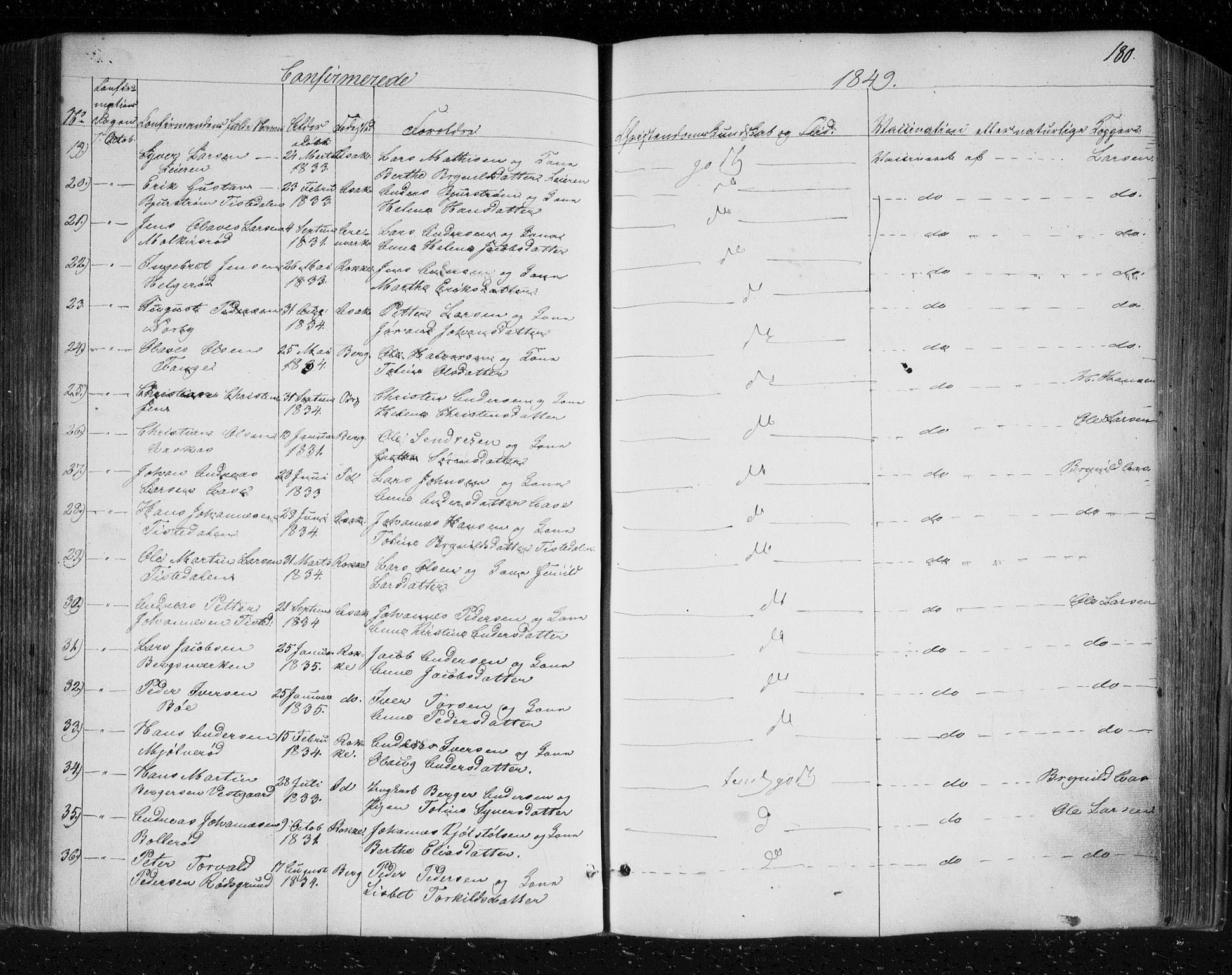 Berg prestekontor Kirkebøker, SAO/A-10902/F/Fa/L0004: Parish register (official) no. I 4, 1843-1860, p. 180