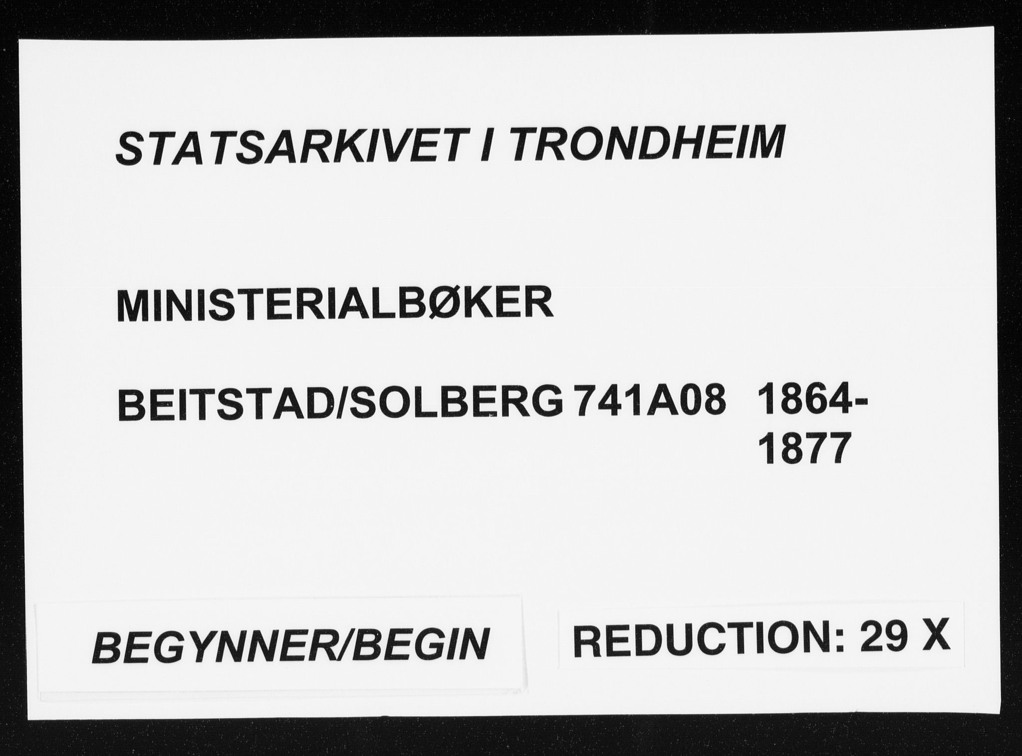 Ministerialprotokoller, klokkerbøker og fødselsregistre - Nord-Trøndelag, AV/SAT-A-1458/741/L0394: Parish register (official) no. 741A08, 1864-1877