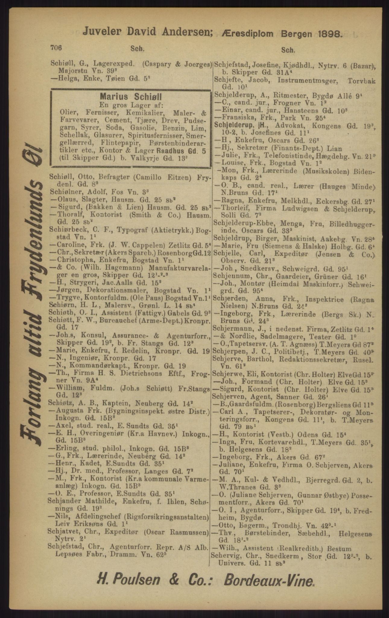 Kristiania/Oslo adressebok, PUBL/-, 1902, p. 706