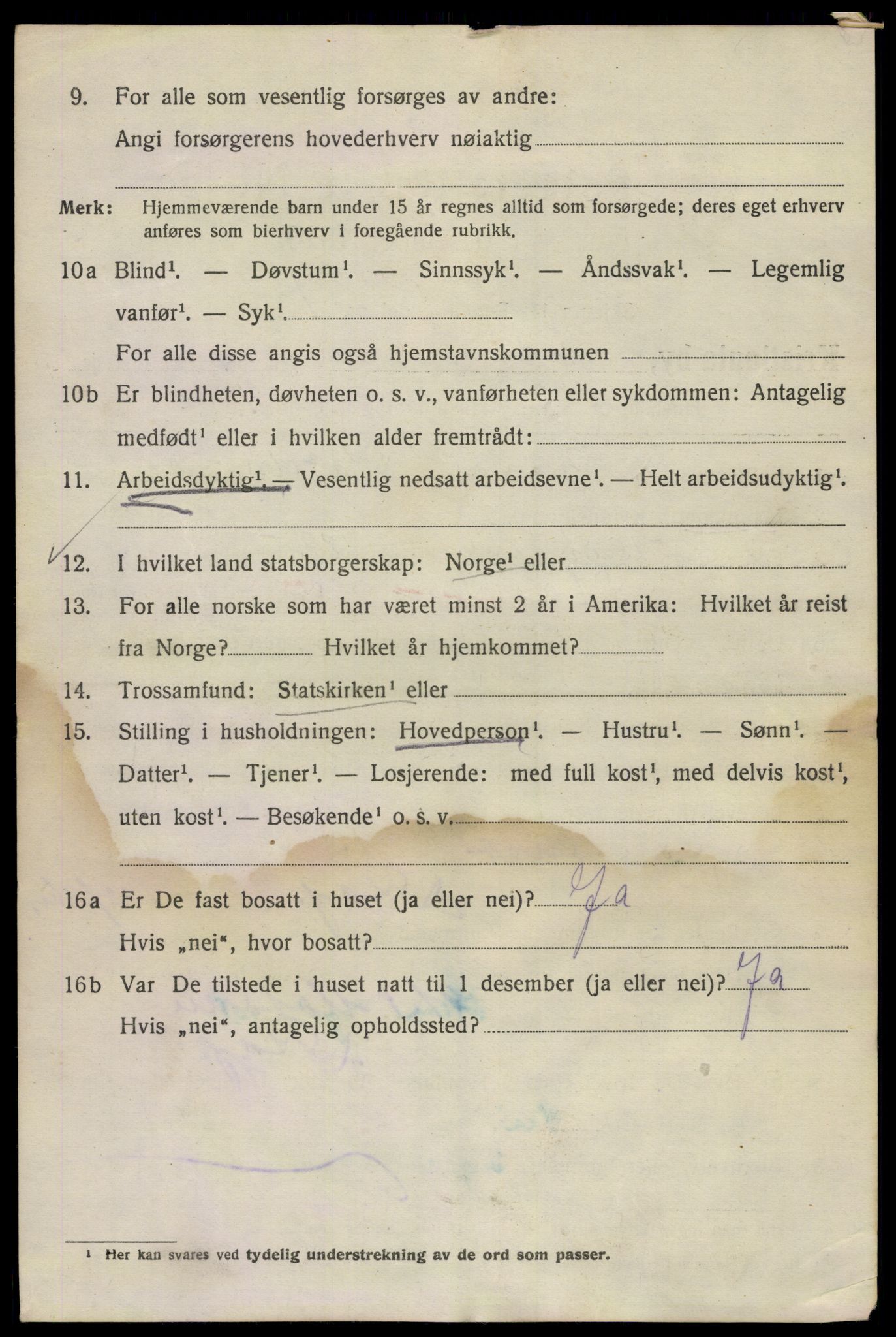 SAO, 1920 census for Kristiania, 1920, p. 223034